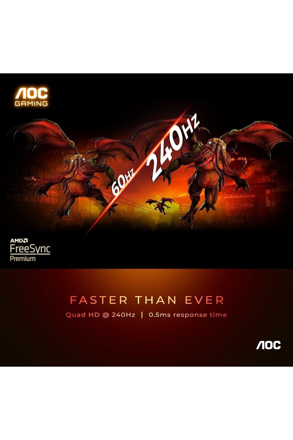 Aoc-CQ27G3Z 27" VA 2K 240Hz 0.5ms Curved Gaming Monitor 2