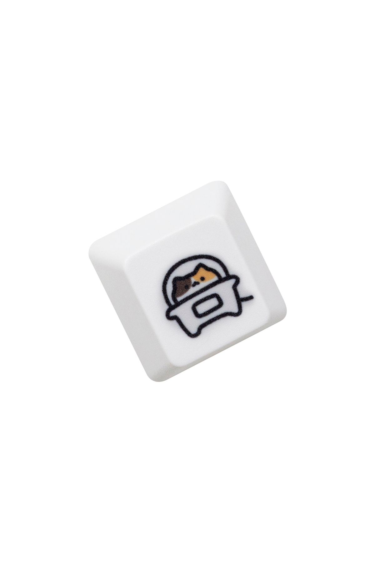 KPrepublic-CalicoC P Keycap x1 Cute Little Calico Cat Keycap Kitty Meme Keycap Dye Subbed keycaps for mx stem G 1