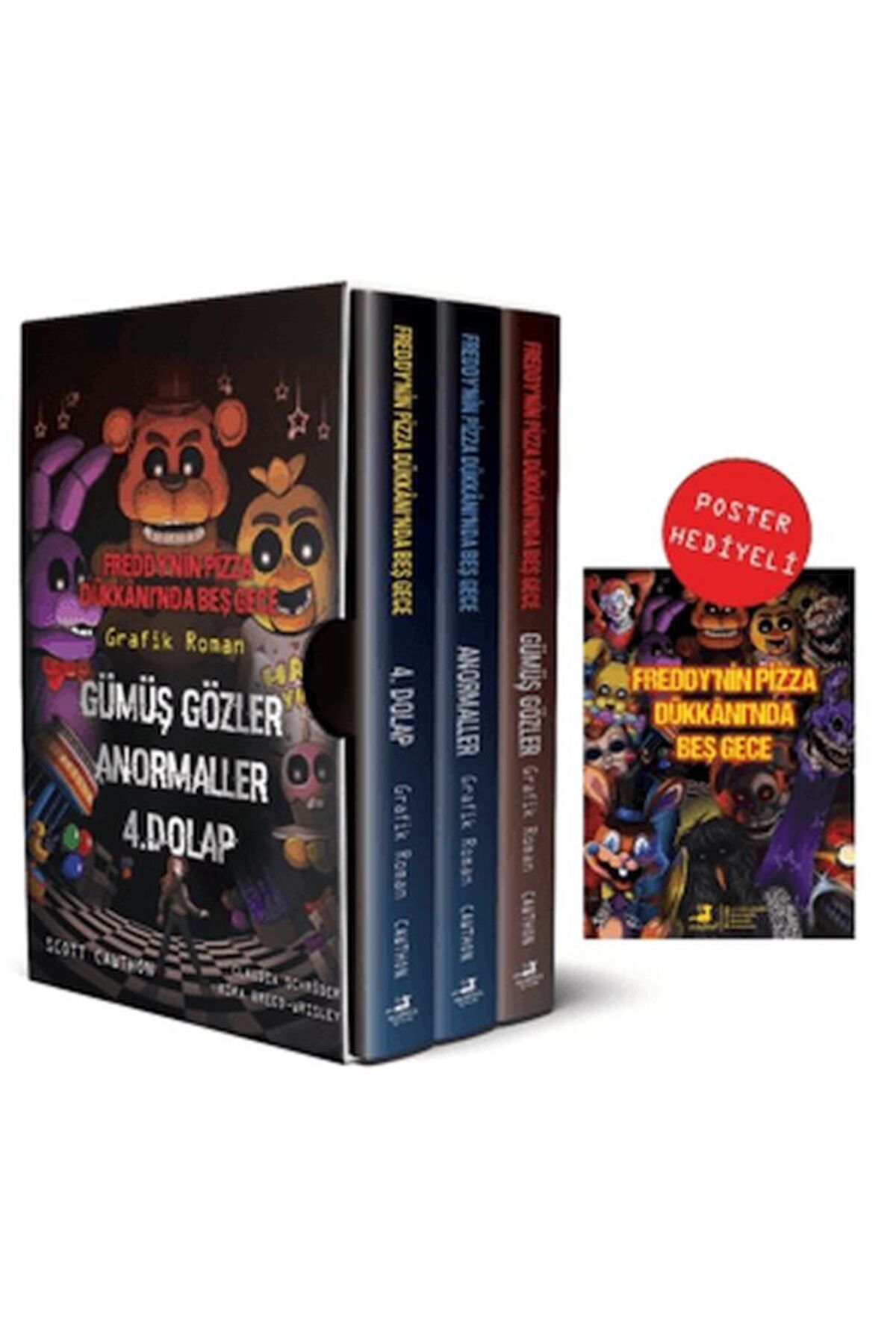 Nan Kitap-Five Nights at Freddy's Pizza Shop Comic Book Poster Gift 1