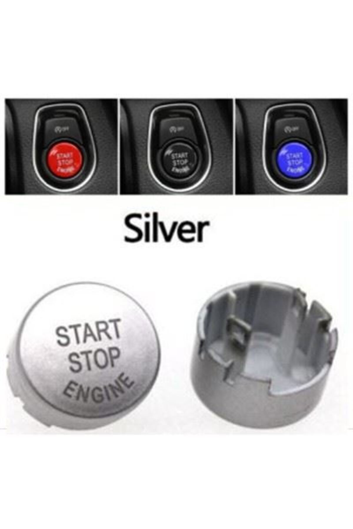 gkl START STOP DÜGME KAPAGI GÜMÜS BMW F10 LCI F07 F06 F11 F12 F13 F01 LCI