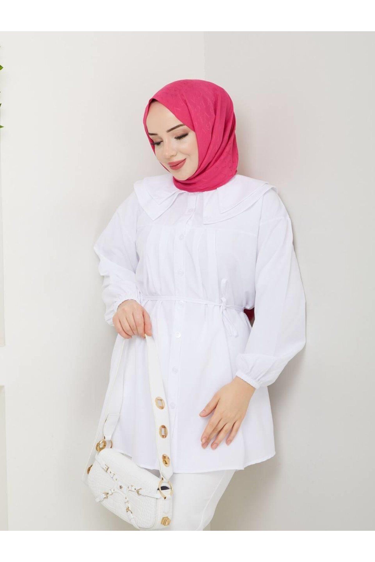 moda periy-تونيك حجاب نسائي صيفي متواضع بياقة بيبي 2