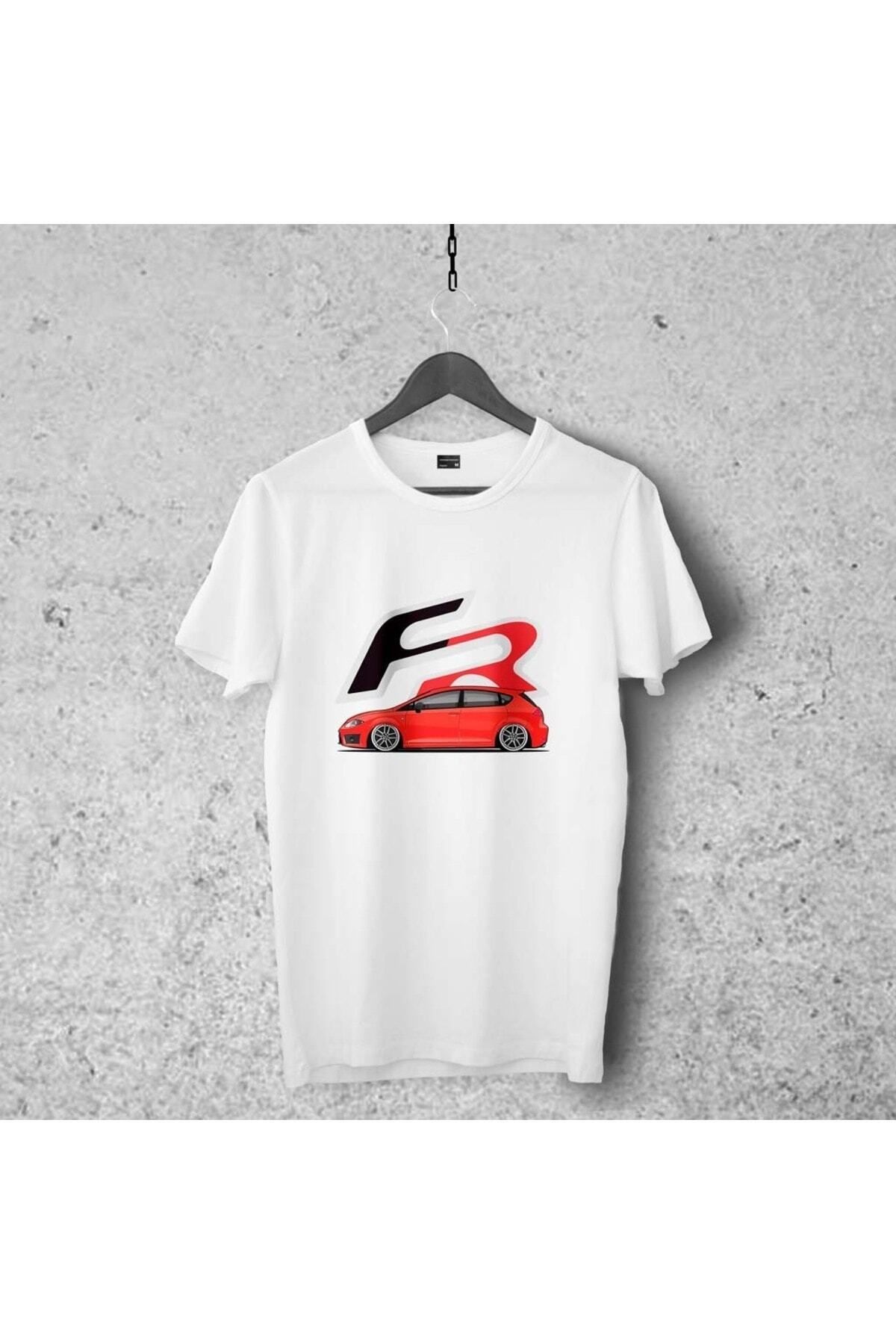 Pisa Art Seat Leon 2 Tasarımlı Tshirt 44, Unisex Premium Çatlama Solma Yapmaz , Otomobil