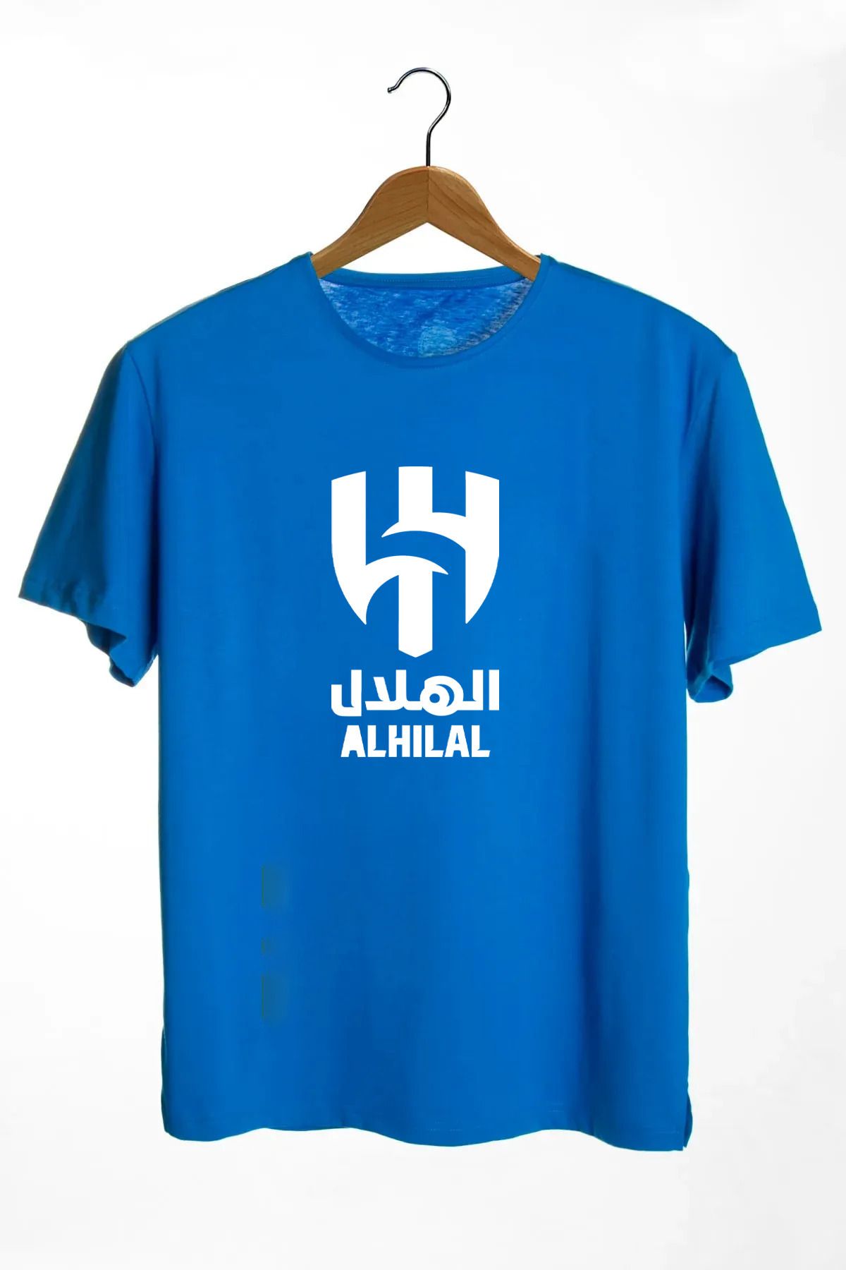 Pisa Art AL HİLAL ÖN ORTA YAZILI ÖZEL TASARIM UNISEX BASIC TARAFTAR T-SHİRT