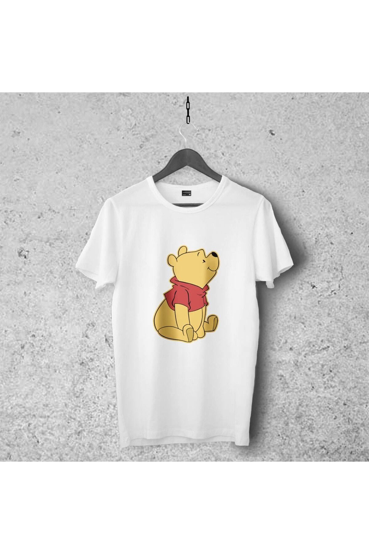 Pisa Art Winnie The Pooh Tasarımlı Tshirt , Unisex Premium Kalite Çatlama Solma Yapmayan Baskılı Tshirt
