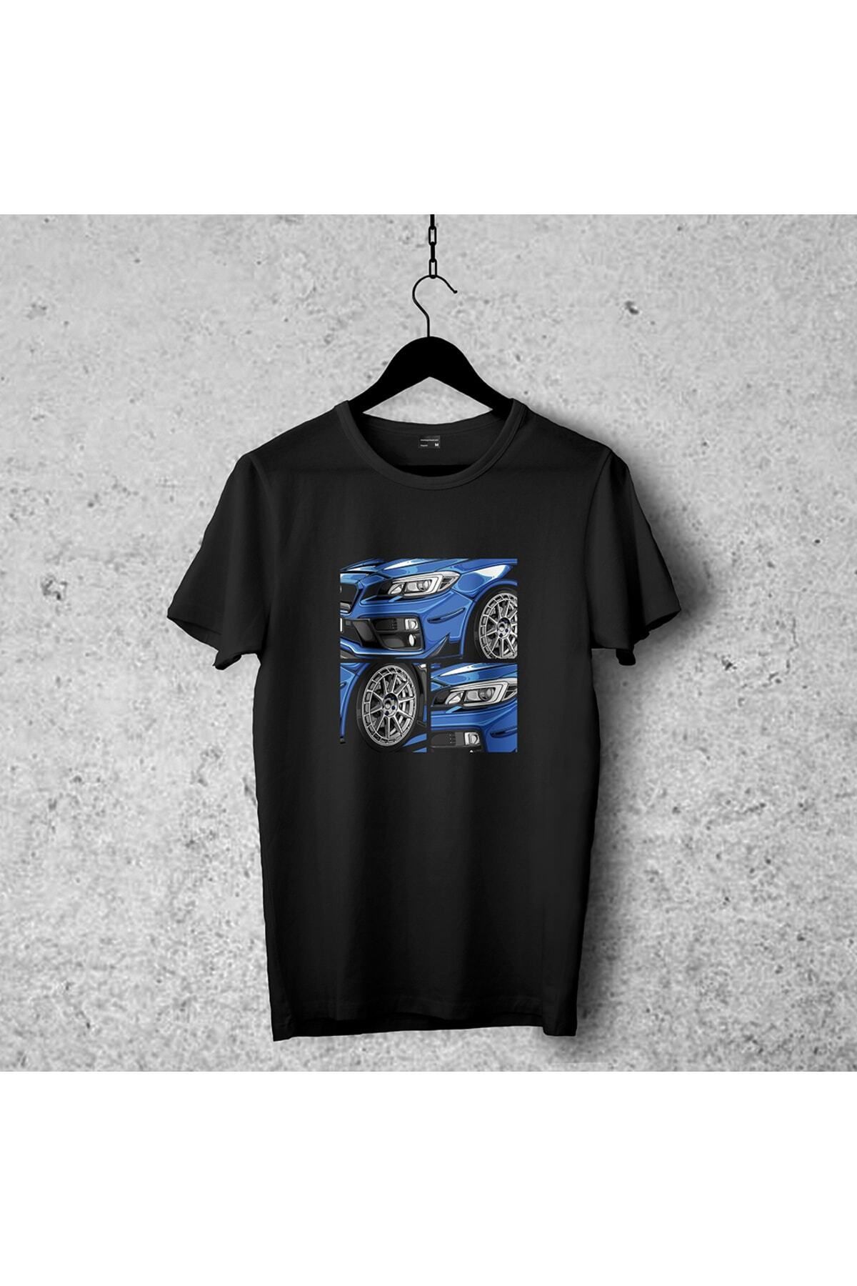 Pisa Art Subaru Tasarımlı Tshirt 50, Unisex Premium Çatlama Solma Yapmaz , Otomobil