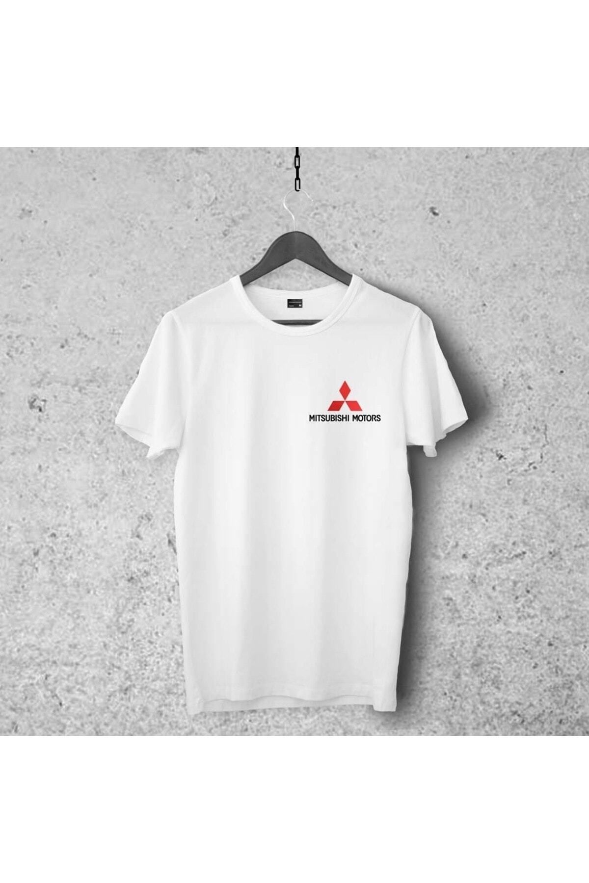 Pisa Art Mitsubishi Amblem Tasarımlı Tshirt 1, Unisex Premium Çatlama Solma Yapmaz , Otomobil