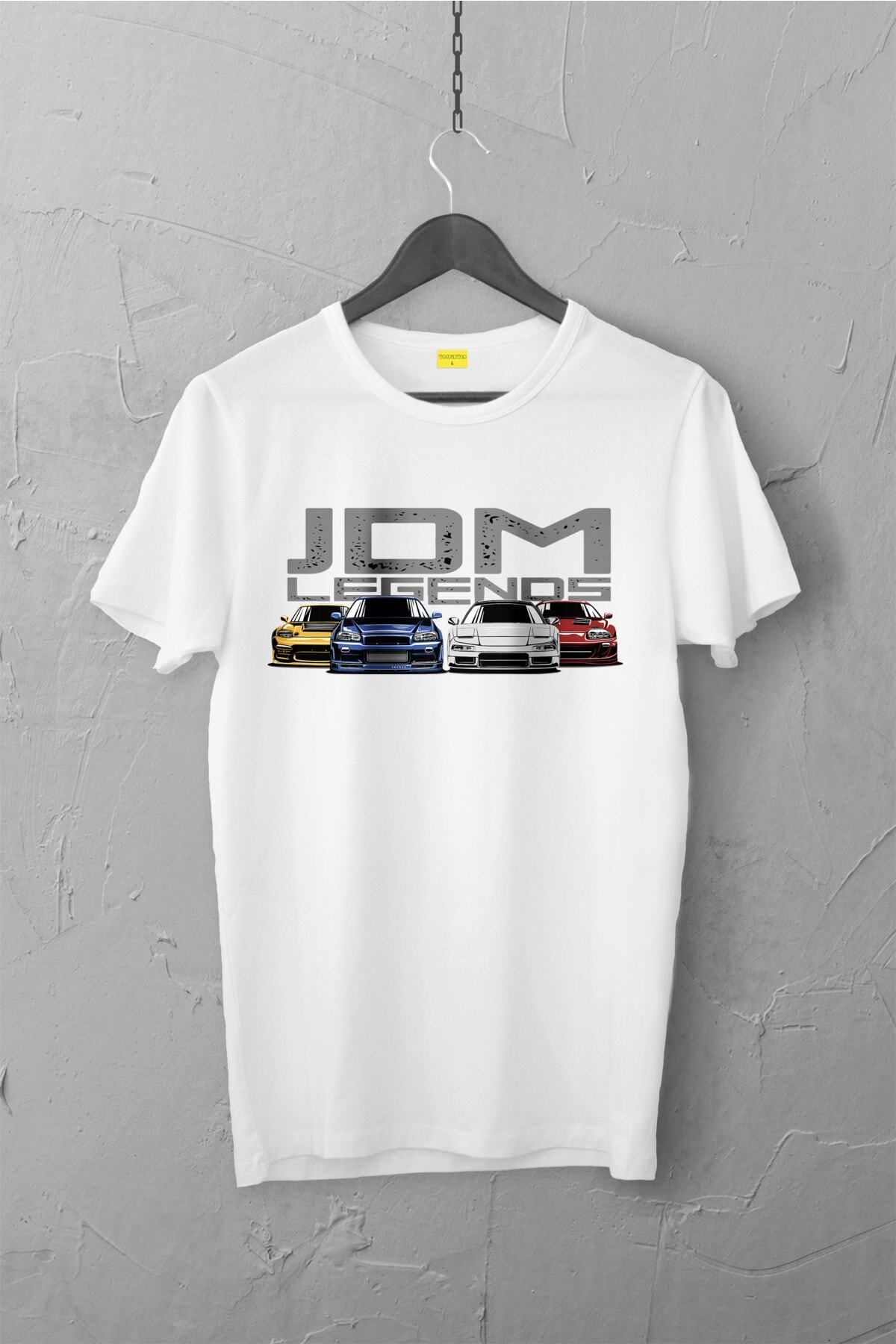 Pisa Art Jdm Legends Design Tshirt , Unisex Premium, Çatlama Solma Yapmaz / Otomobil