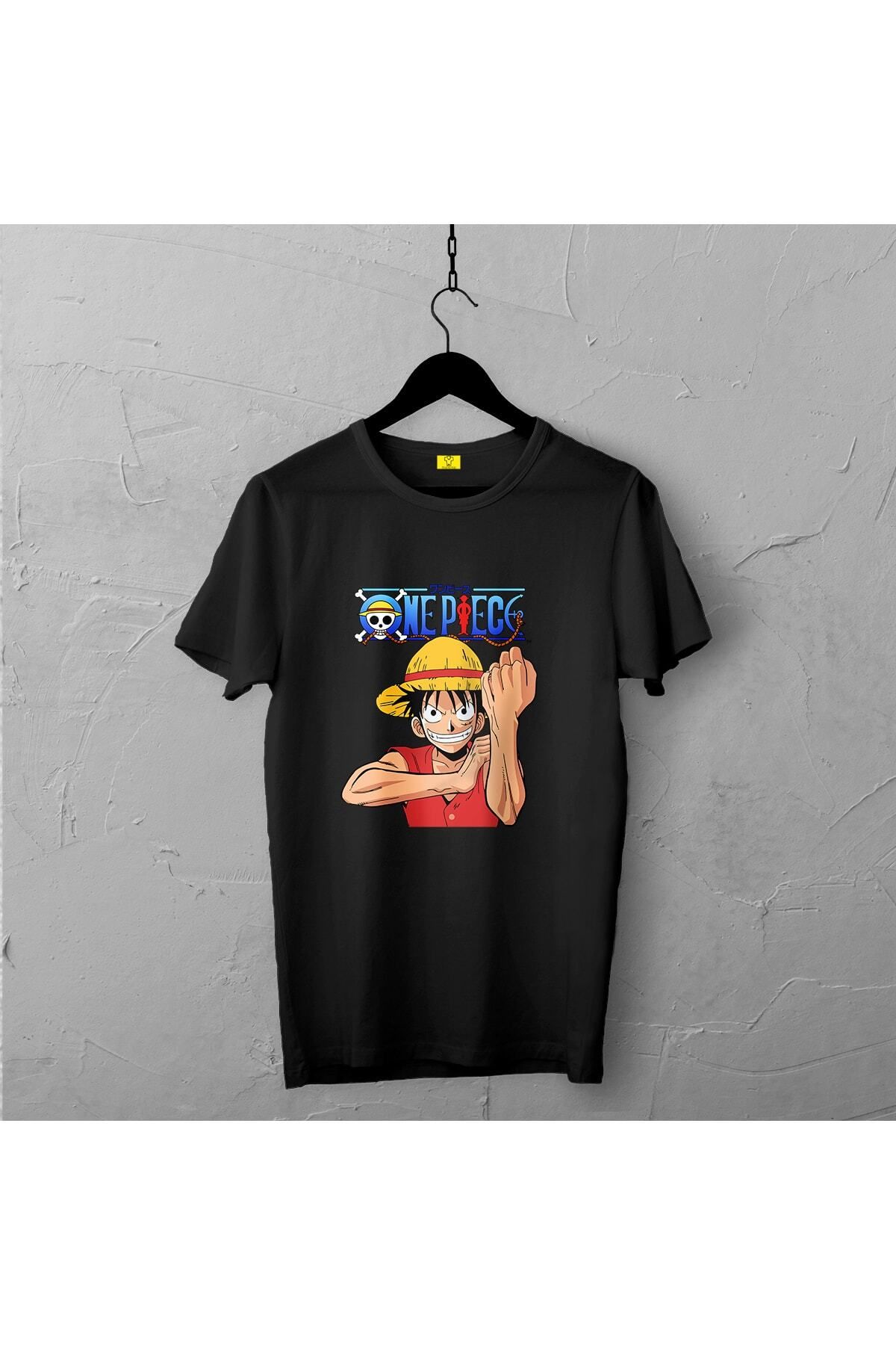 Pisa Art Monkey D. Luffy Tasarımlı Tshirt , Unisex Premium, Çatlama Solma Yapmaz / Anime