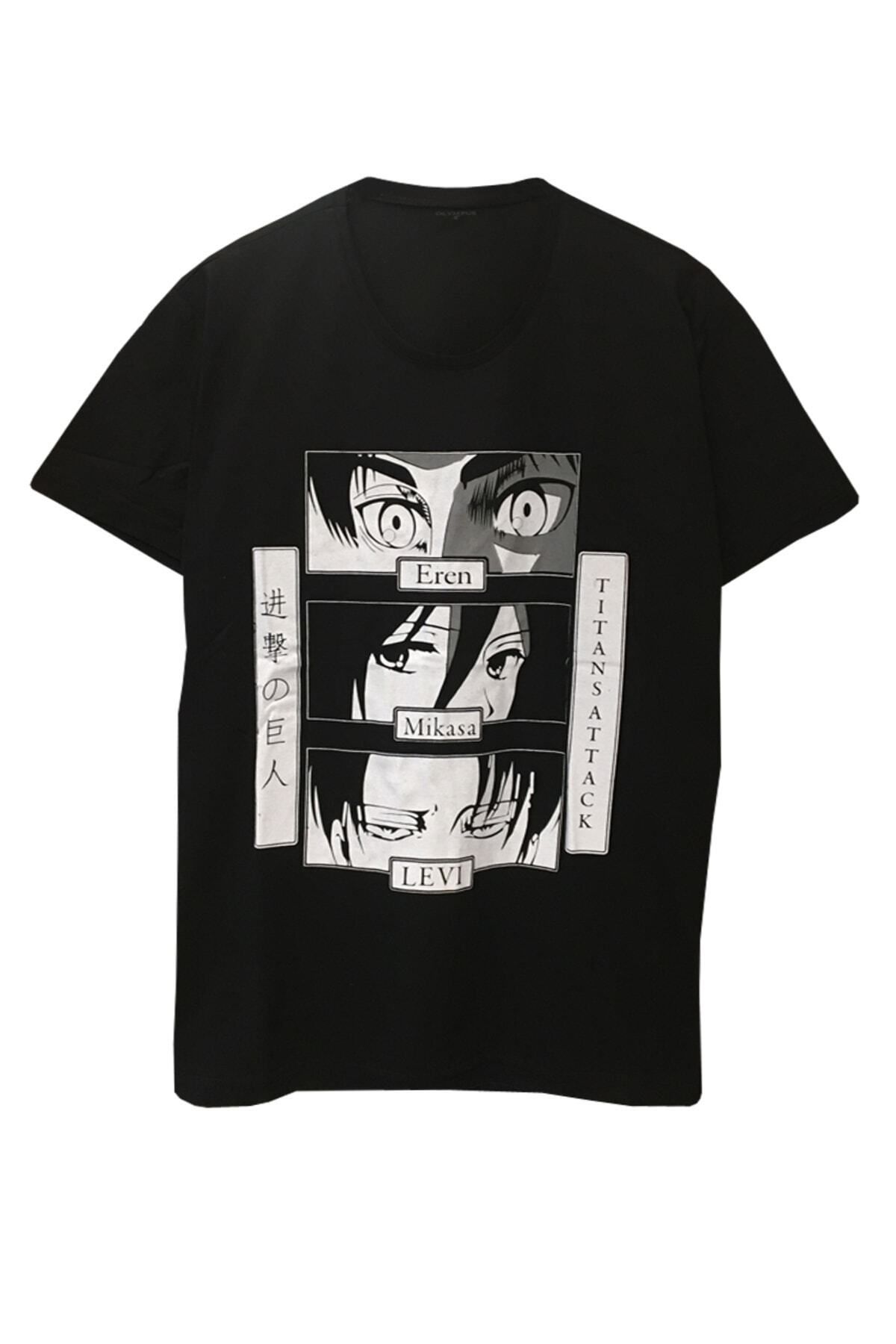 Pisa Art Unisex Oversize Anime Attack One Titan Baskılı Tişört
