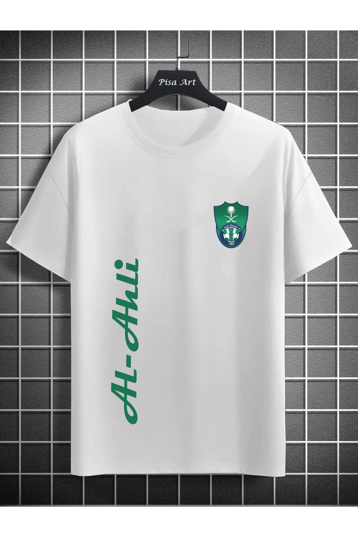 Pisa Art AL AHLİ YAN YAZILI ÖZEL TASARIM UNISEX TARAFARTAR T-SHIRT