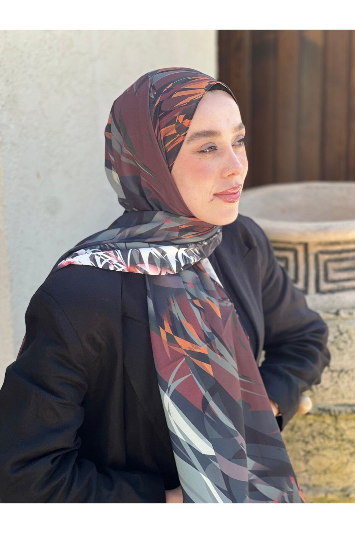 Modakaşmir-Splash Pattern Prose Shawl 2