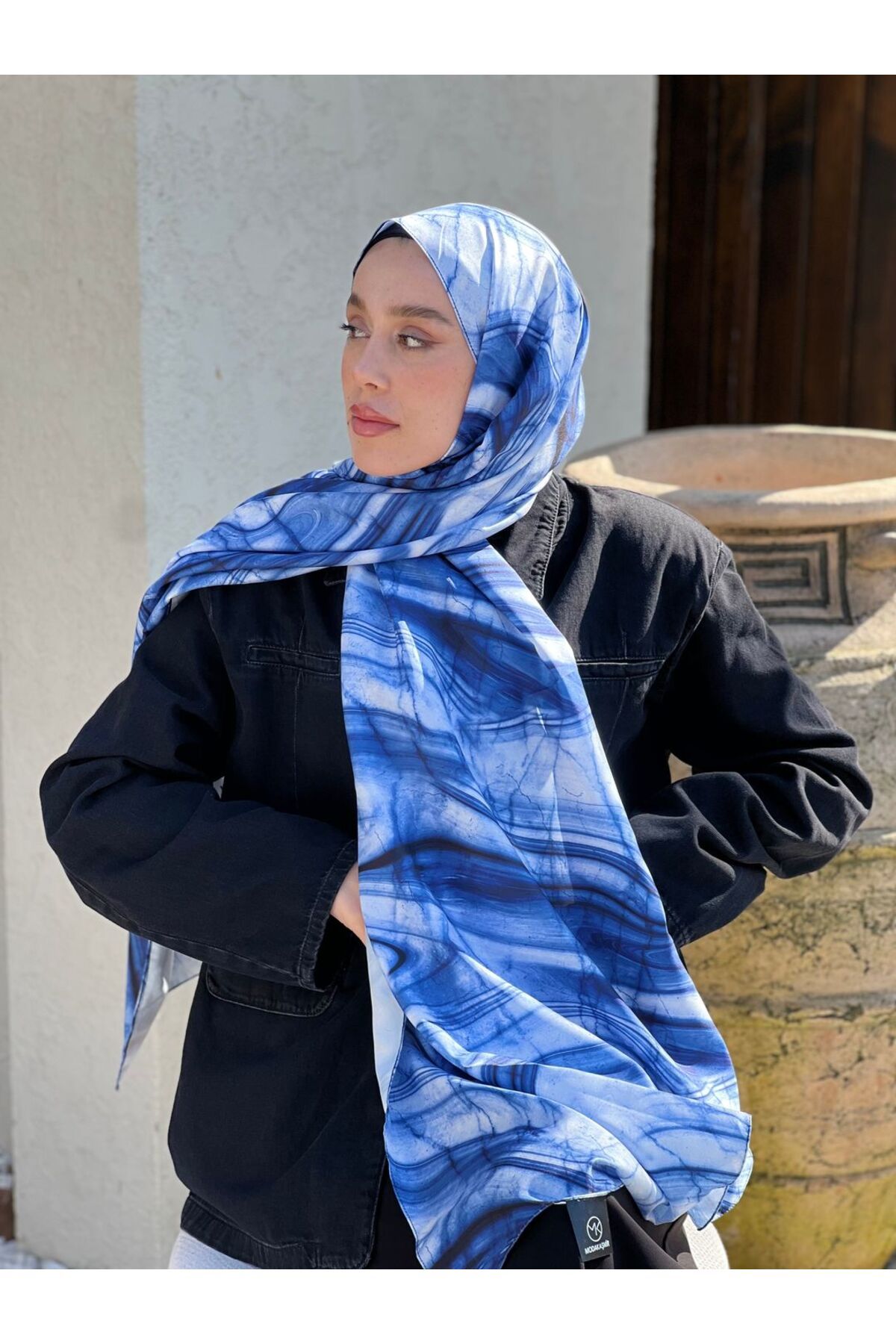 Modakaşmir-Marble Pattern Twill Shawl 2
