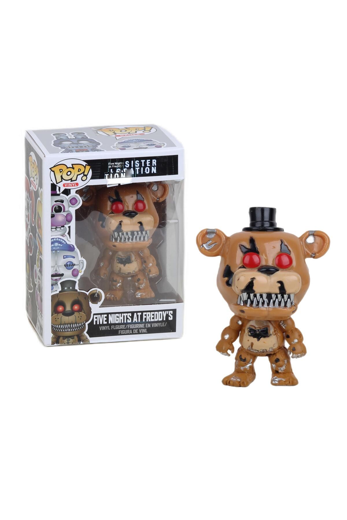 e-life shop Five Nights at Freddy's FNAF Stantlı Pop Stil Koleksiyon Aksiyon Figür Oyuncak Freddy 11 cm.