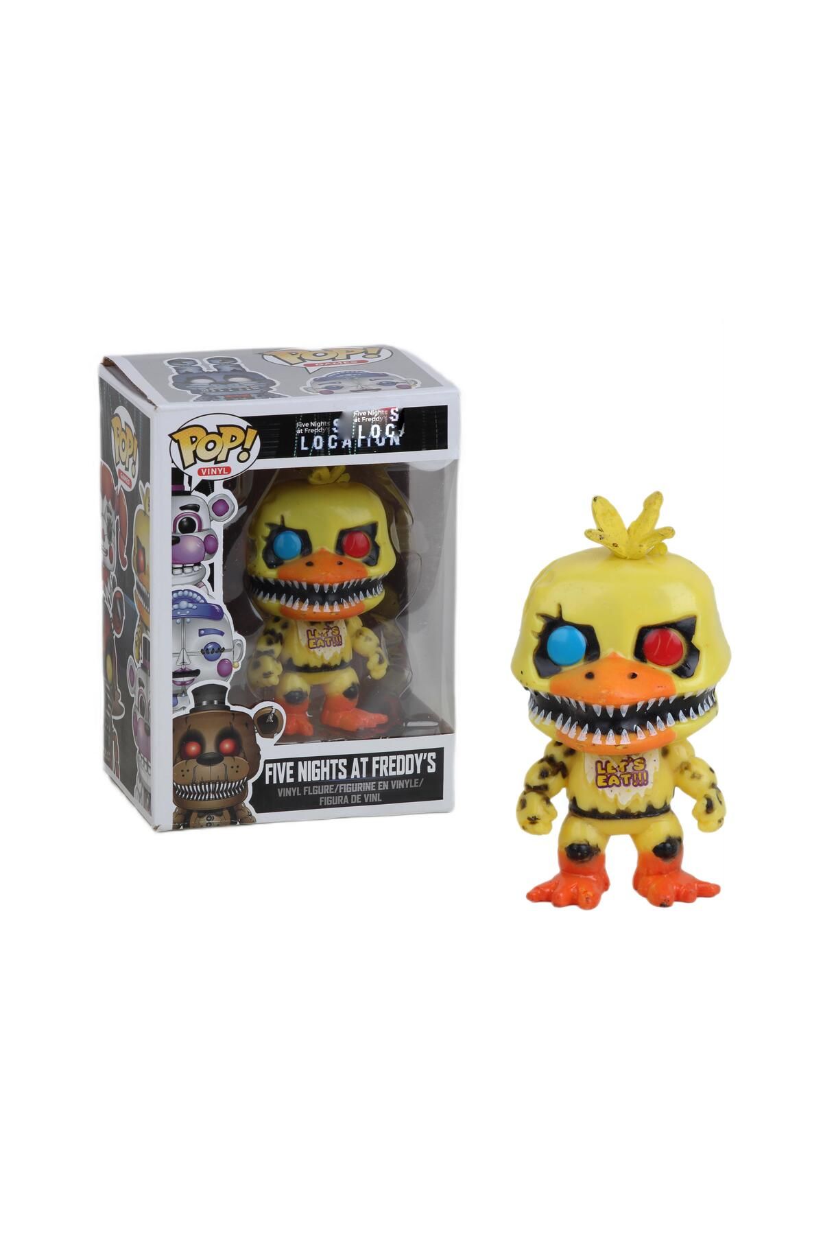 e-life shop Five Nights at Freddy's FNAF Stantlı Pop Stil Koleksiyon Aksiyon Figür Oyuncak Chica 11 cm.