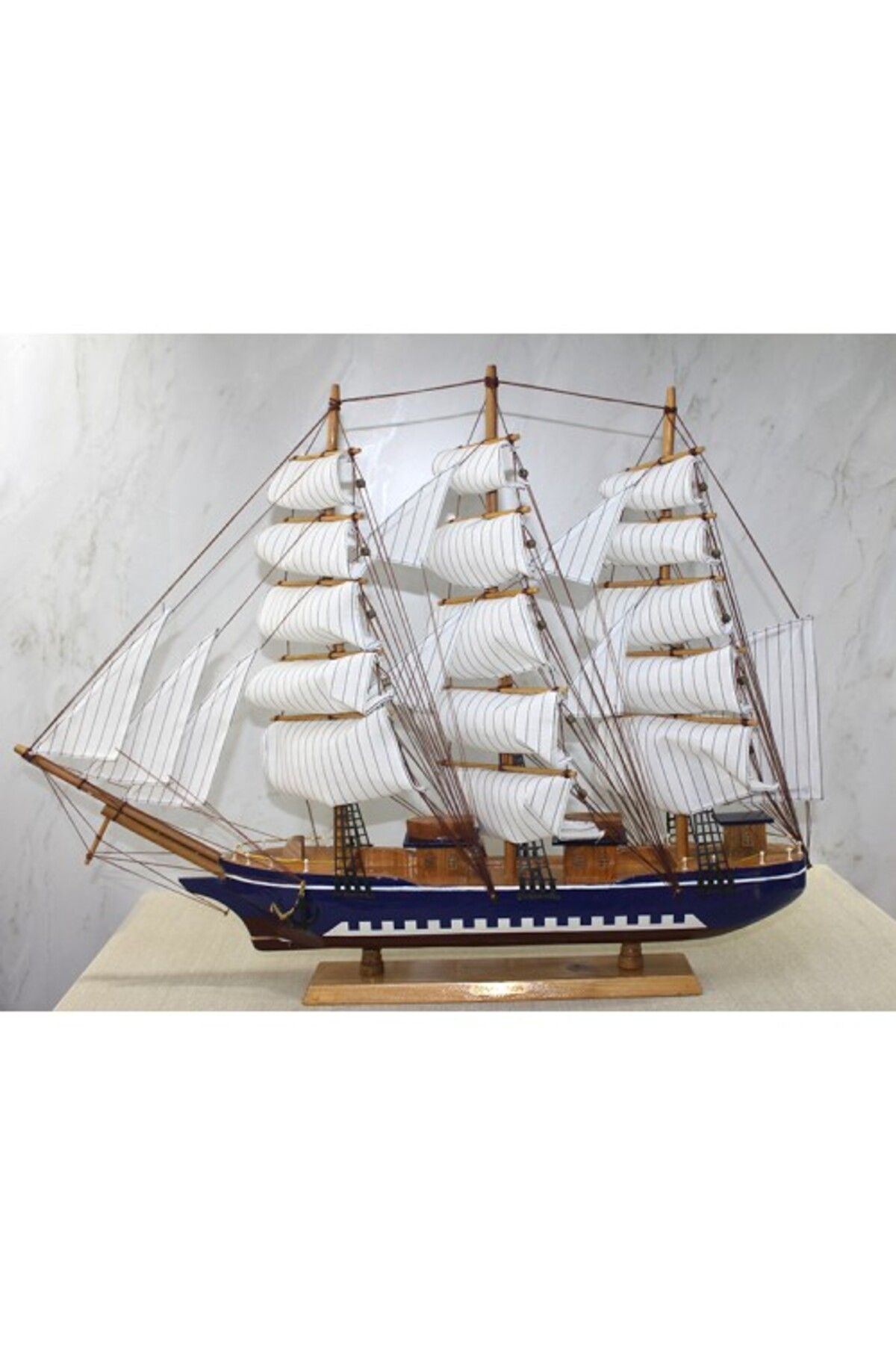 Mu Art Ahşap Ahşap Yelken Gemi Model 1