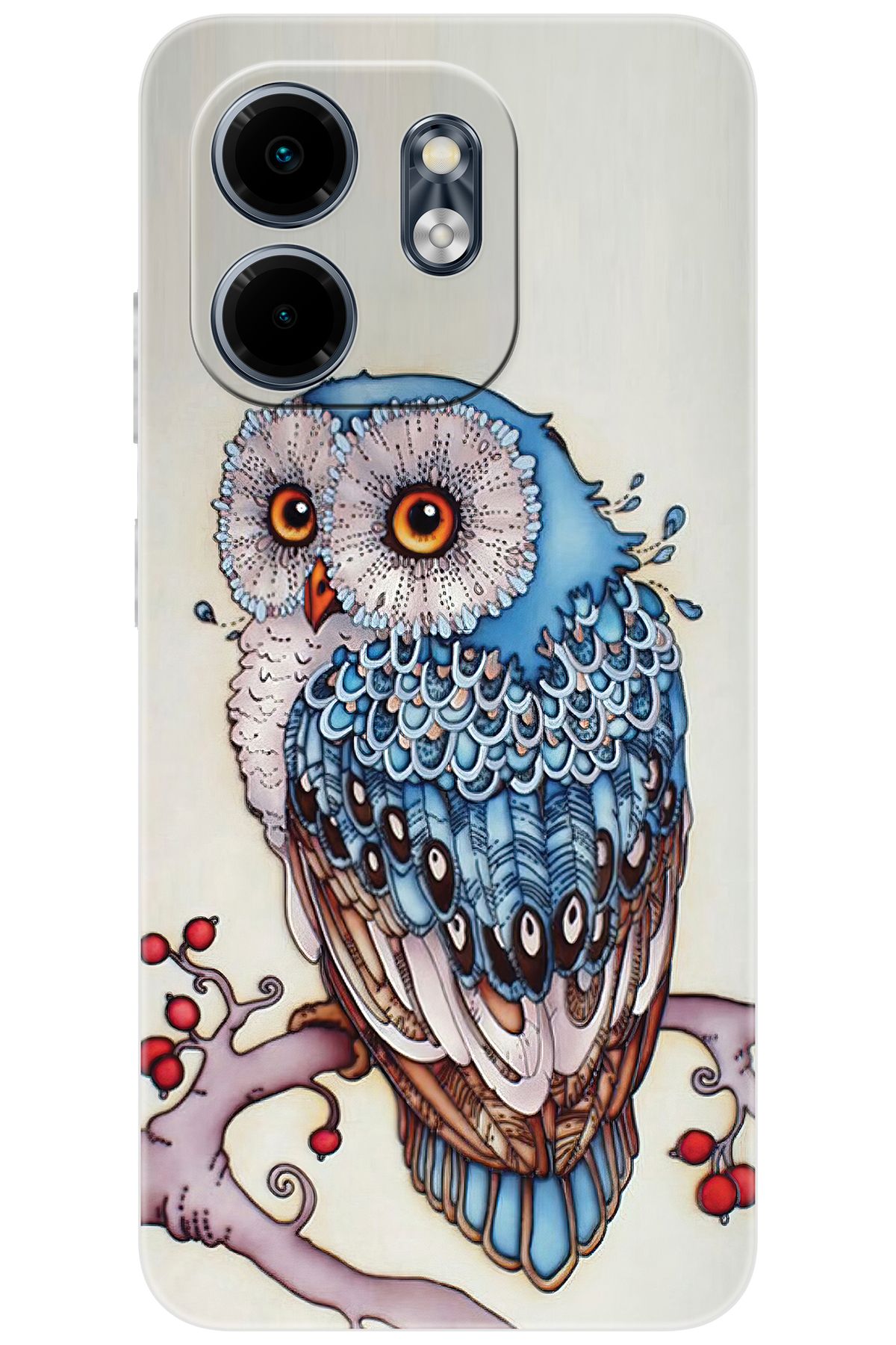 Ceppare iNfinix Smart 9 (X6532) Uyumlu Kılıf Desen Baskılı Silikon Baykuş STK:563 CP-8dqaKFg