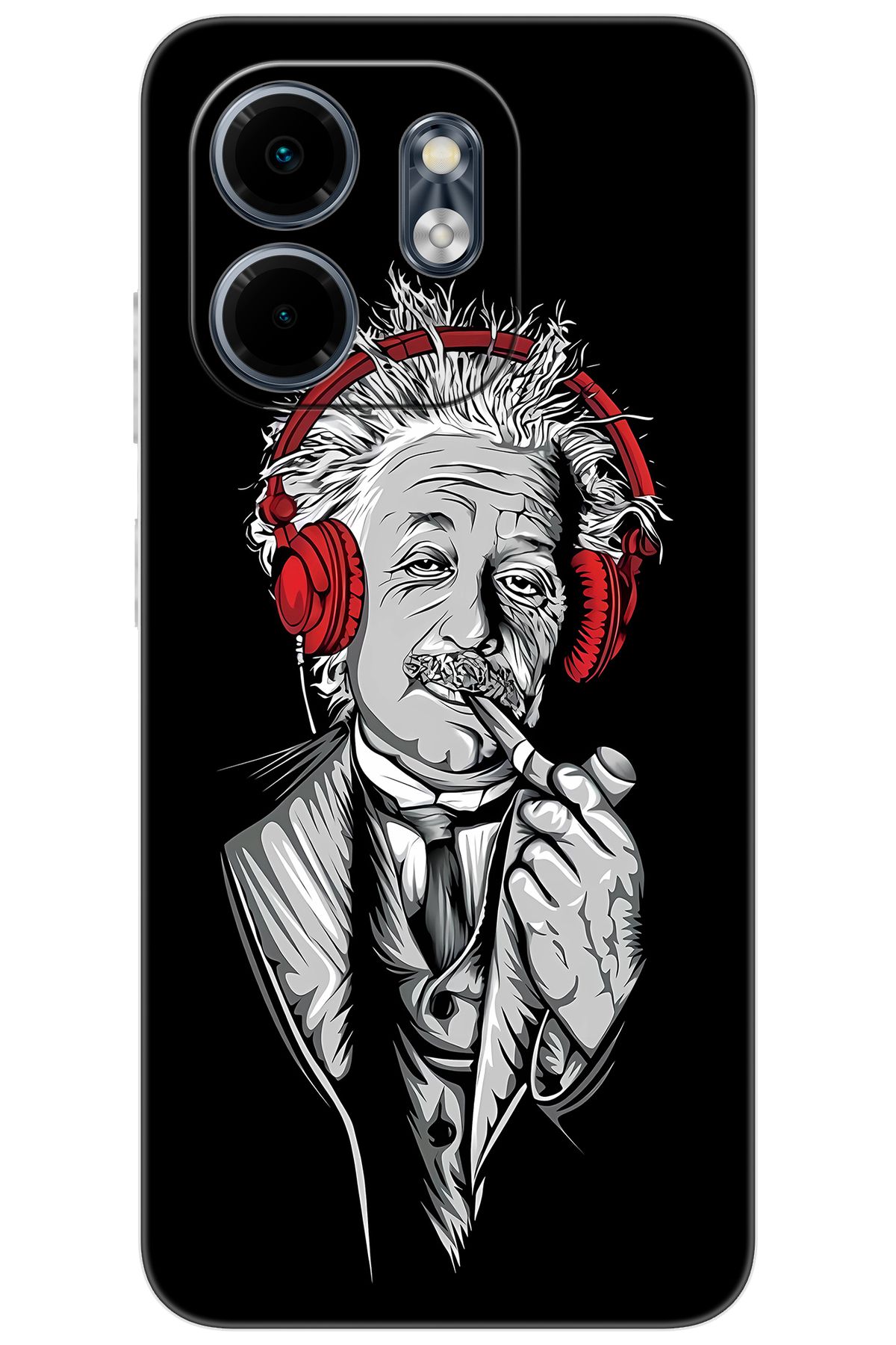 Ceppare iNfinix Smart 9 (X6532) Uyumlu Kılıf Desen Baskılı Silikon Albert Einstein STK:658 CP-Zto268v