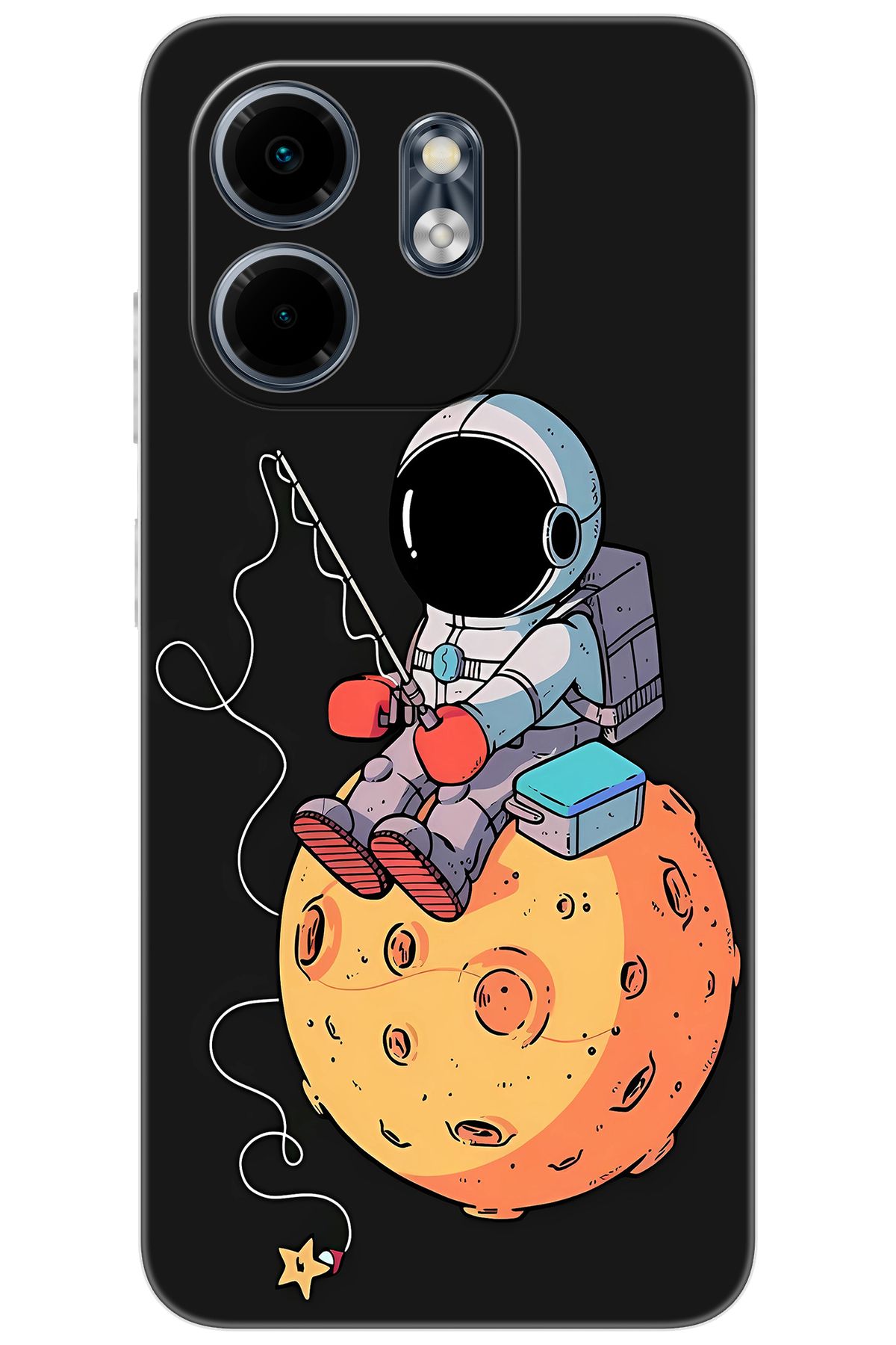 Ceppare iNfinix Smart 9 (X6532) Uyumlu Kılıf Desen Baskılı Silikon Astronot STK:640 CP-lqyVGd9