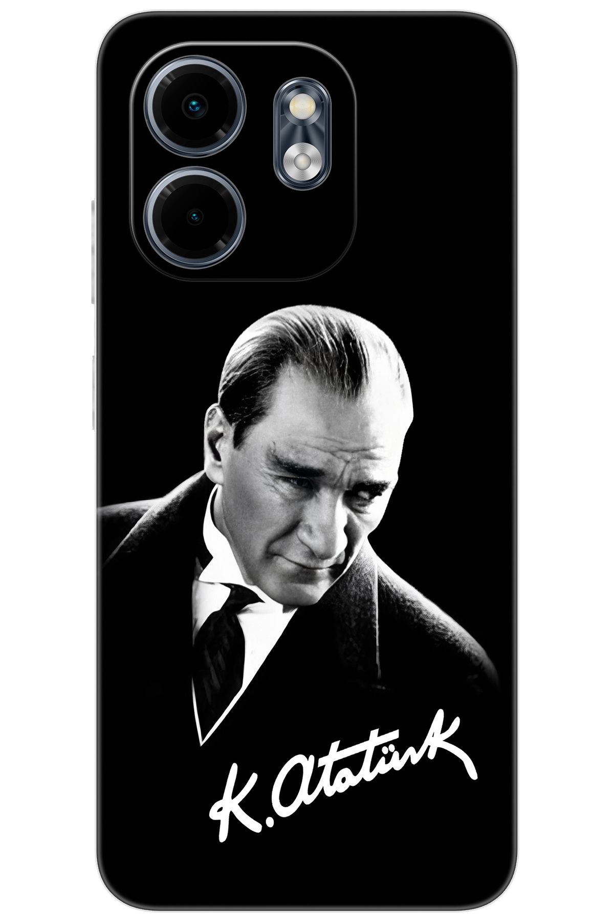 Ceppare iNfinix Smart 9 (X6532) Uyumlu Kılıf Desen Baskılı Silikon Mustafa Kemal Atatürk STK:390 CP-BgGVpAx