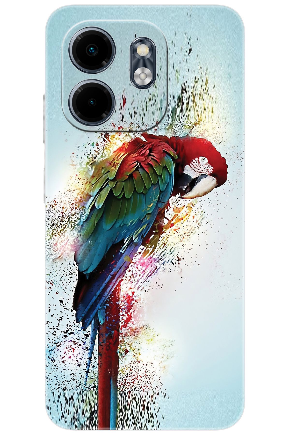 Ceppare iNfinix Smart 9 (X6532) Uyumlu Kılıf Desen Baskılı Silikon Papağan STK:562 CP-1L3gzSd