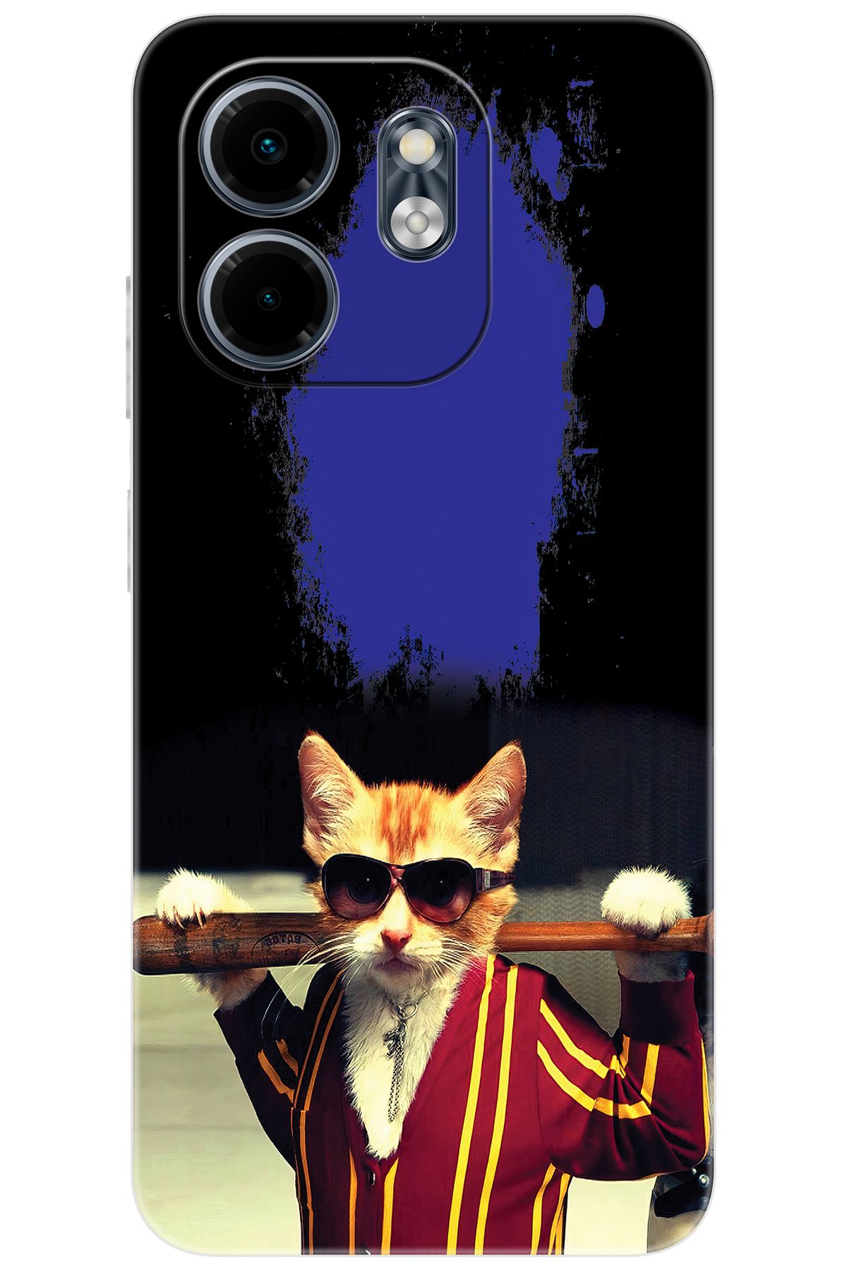 Ceppare iNfinix Smart 9 (X6532) Uyumlu Kılıf Desen Baskılı Silikon Artist Kedi STK:481 CP-89i6JyC
