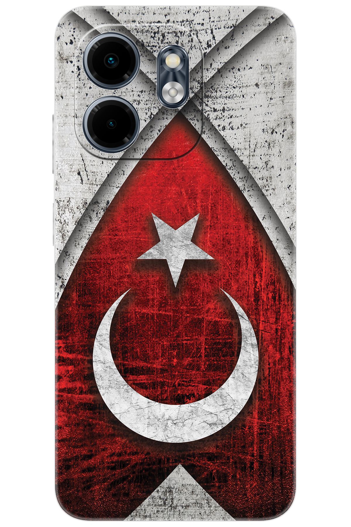 Ceppare iNfinix Smart 9 (X6532) Uyumlu Kılıf Desen Baskılı Silikon Türk Bayrağı Tasarım STK:380 CP-4RuqBA1