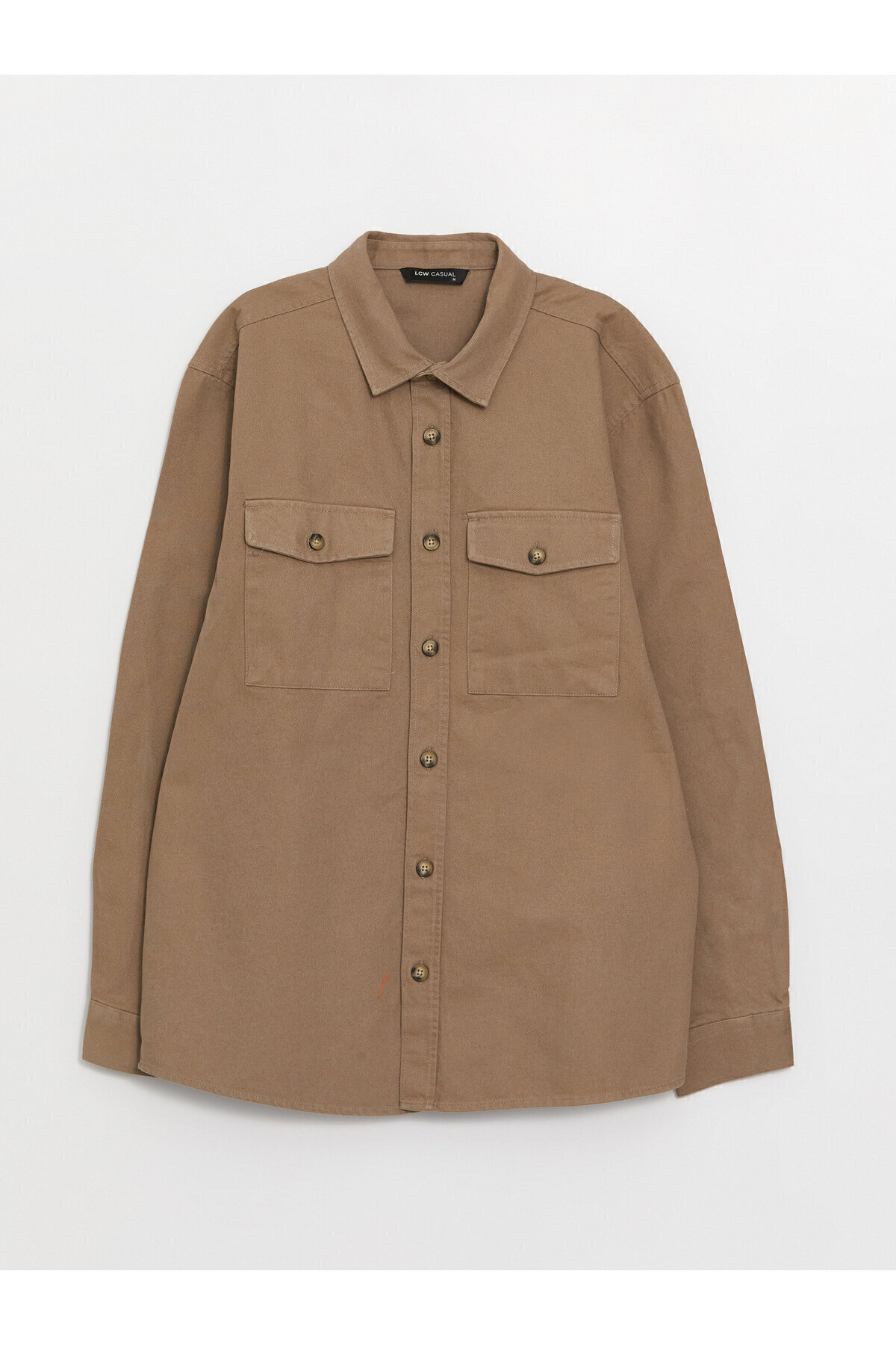 LC Waikiki-Herren-Hemdjacke aus Gabardine – lange Ärmel, normale Passform 7