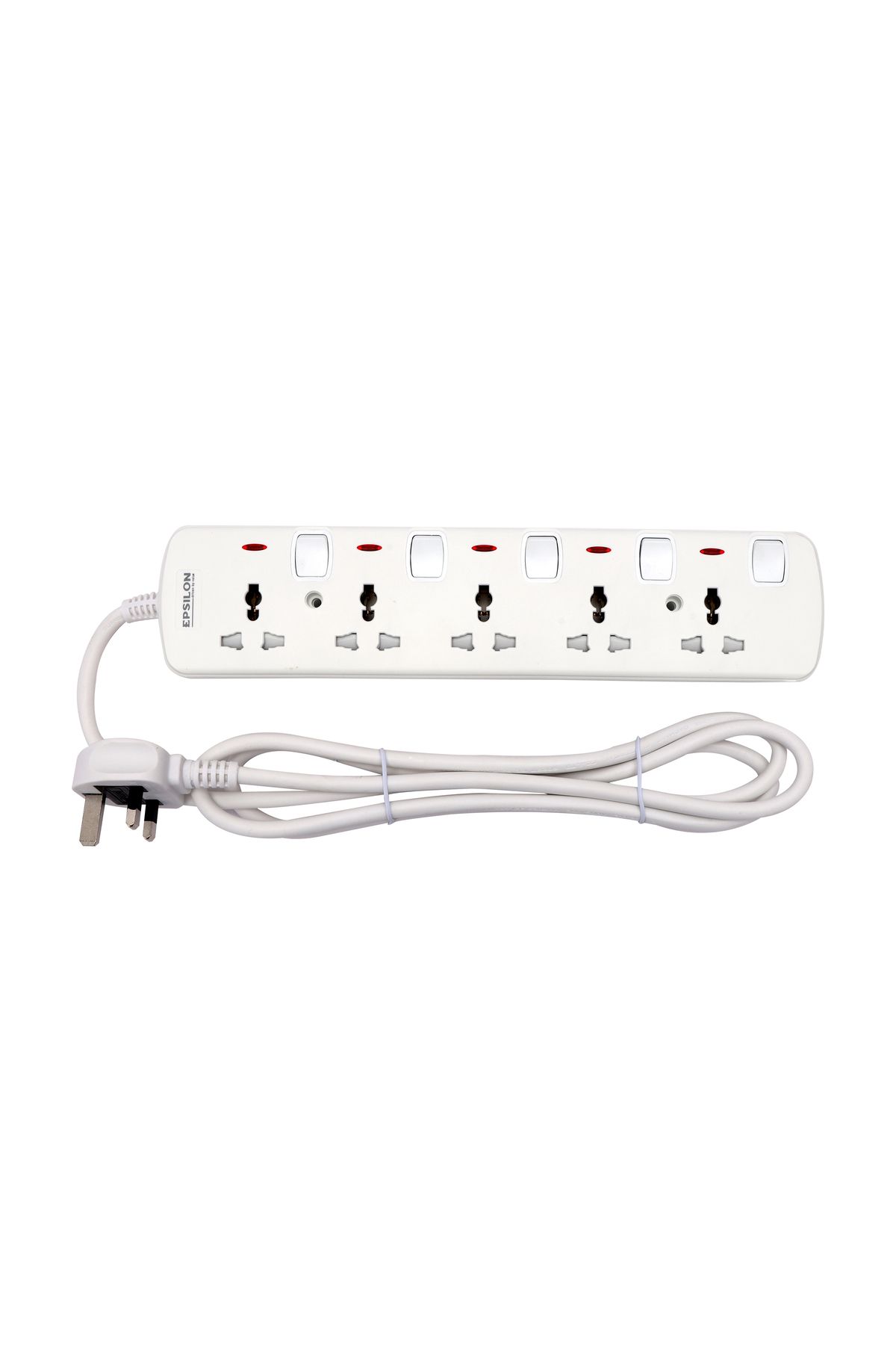 KRYPTON-Epsilon 5 Way Extension Socket with Individual Switches- ES1106| 5 M Cord, 2 -Year Warranty 1