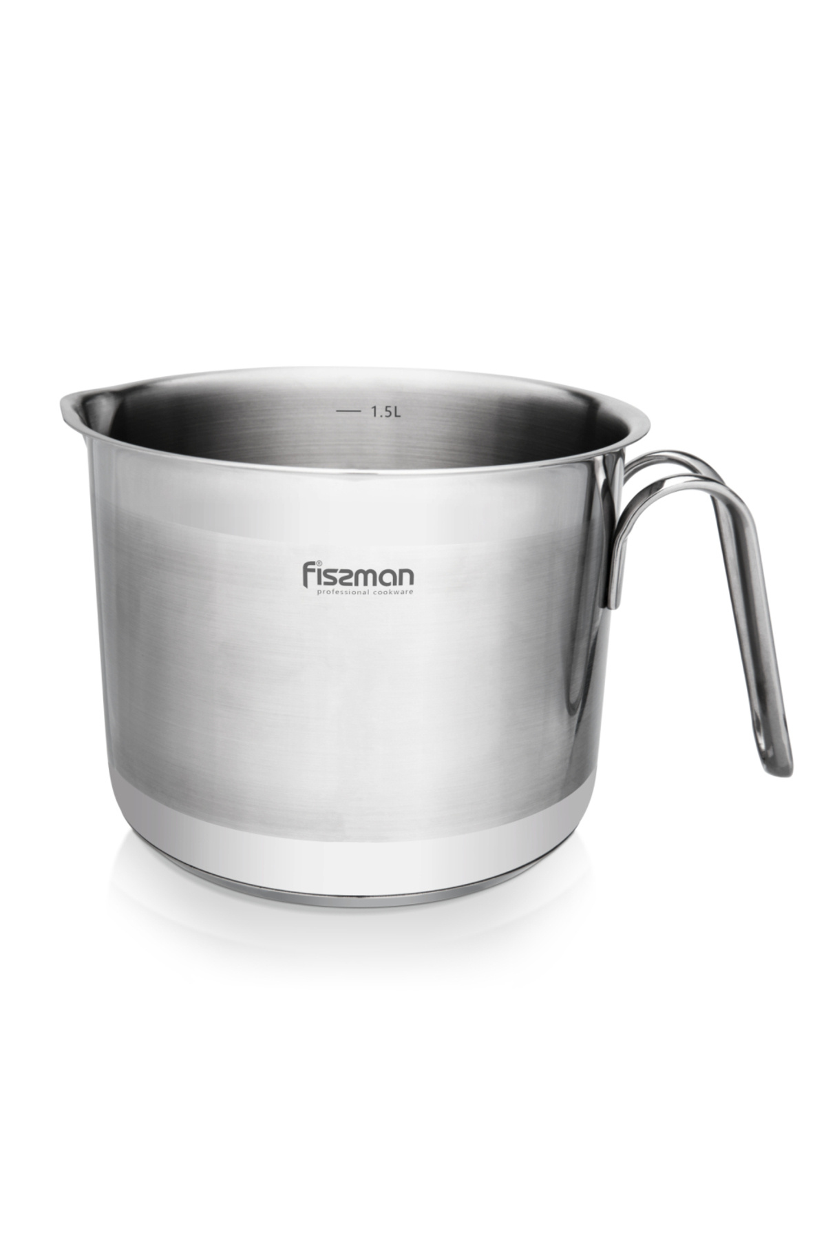 Fissman-Stainless Steel Milk Pot 14x11cm Silver 1.5L 4