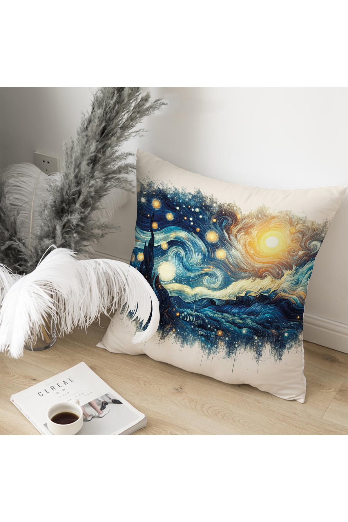 Filamente-Bohemian Pattern Double Sided Digital Printing Throw Pillow Cover (Bohemian Cushion Cover) 2