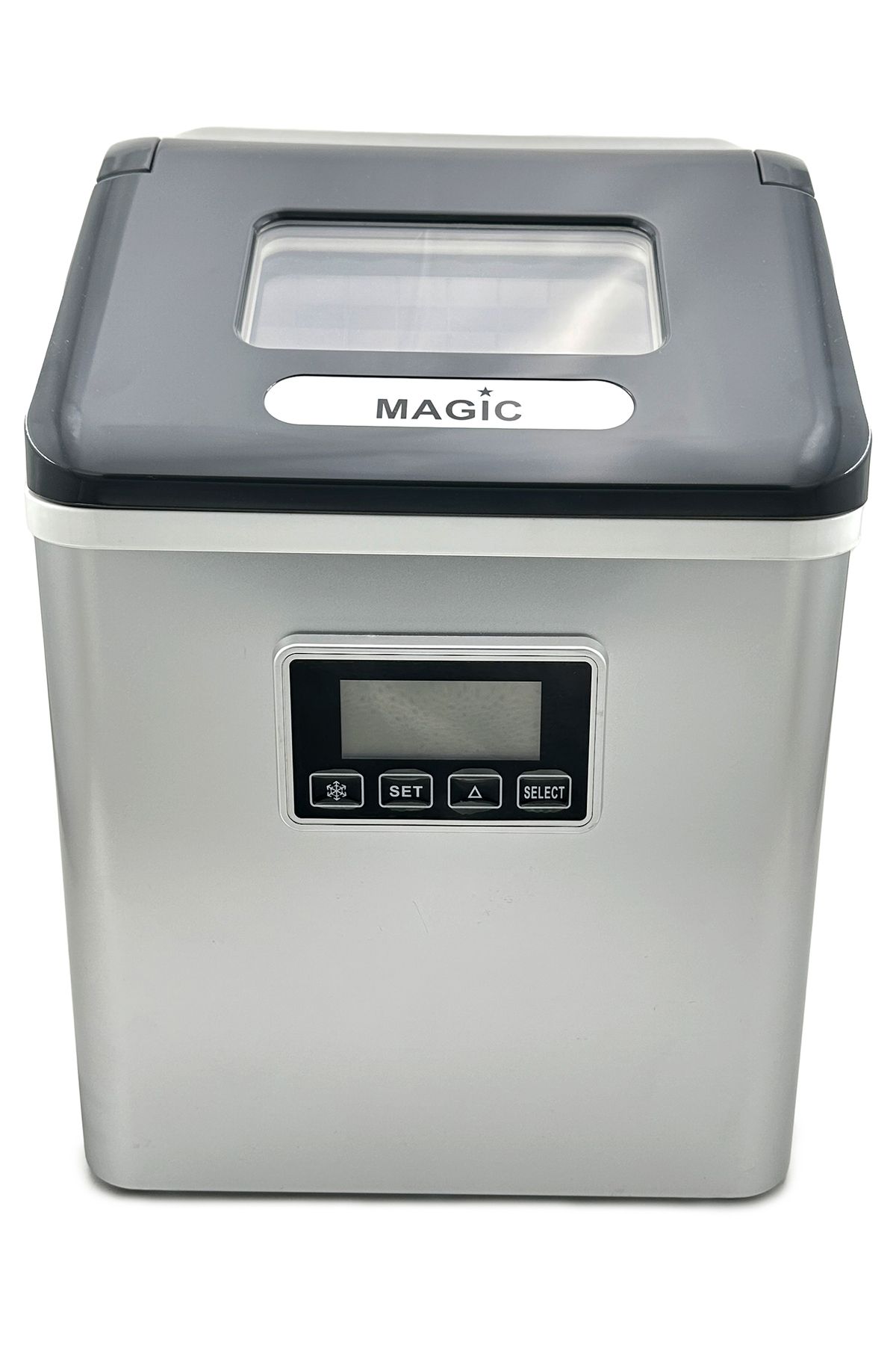Magic-Ice Maker with Self-Cleaning Function 24 Cubes Ready in 13-25 Mins LCD Water Recycling System 5