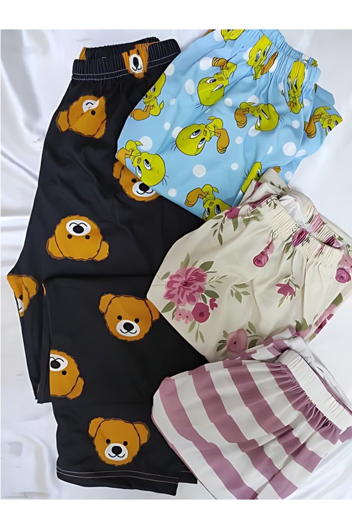 PEMBİŞ HOMEWEAR 4lü pijama altı KOD EK0006