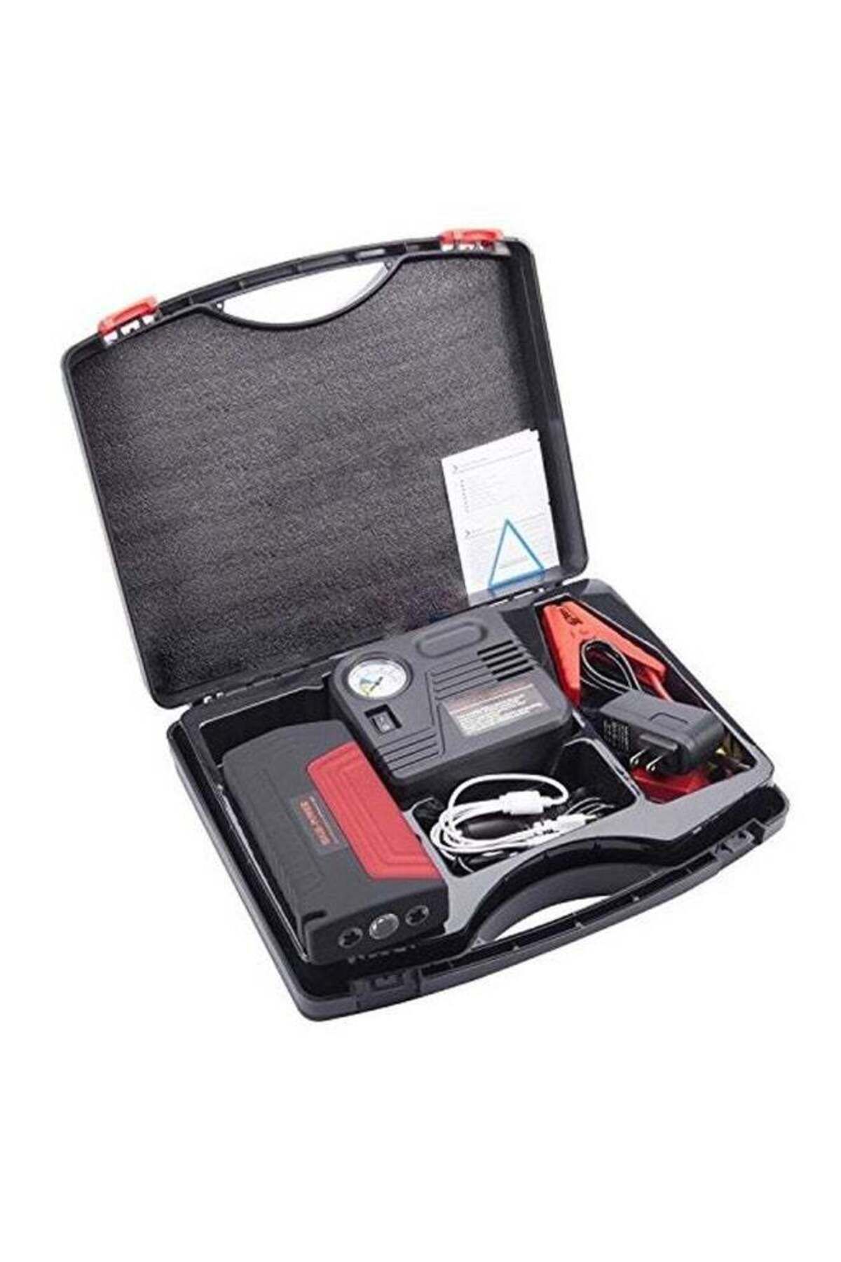 fulina-50800mAh 12V Car Jump Starter Set, with Air Compressor, Power Bank, Multiple safety, for car 3