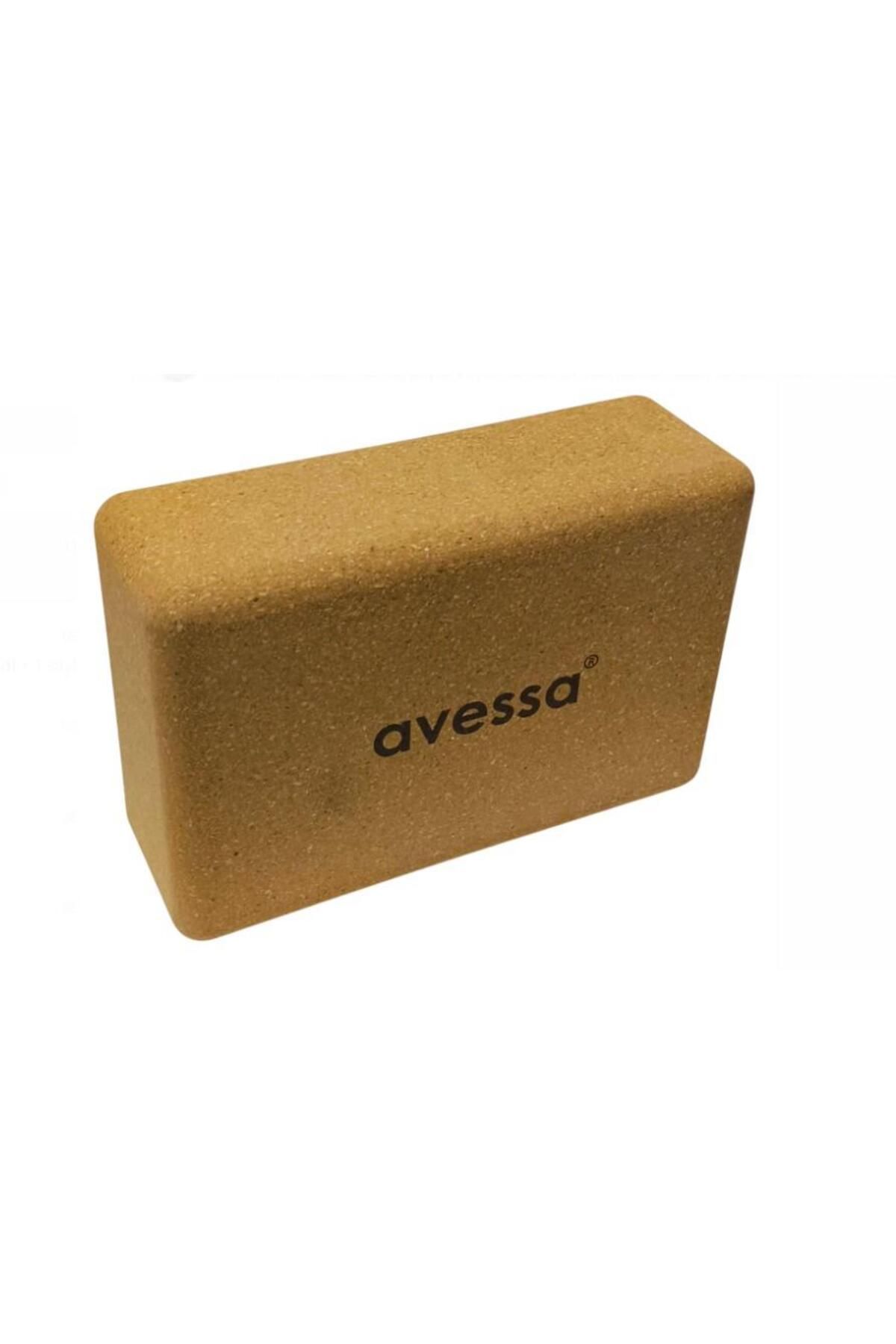 AVESSA Cork-Yoga Yoga Blok Mantar Kahverengi