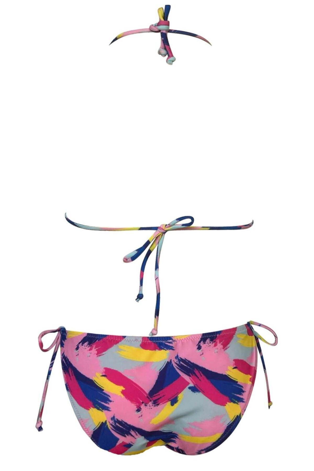 DEEP BEACH-Triangle String Bikini Set 2