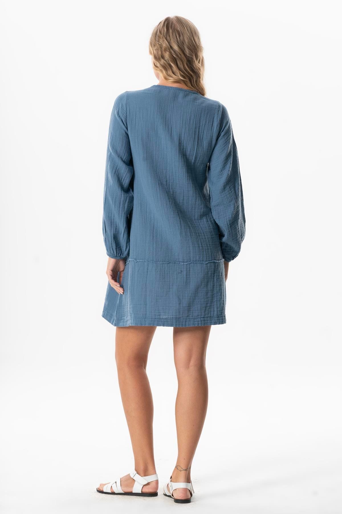 Eliş Şile Bezi-Short with Long Arm Celestial Binding, Angora Fur Fabric and Dark Feeling Ironing 2
