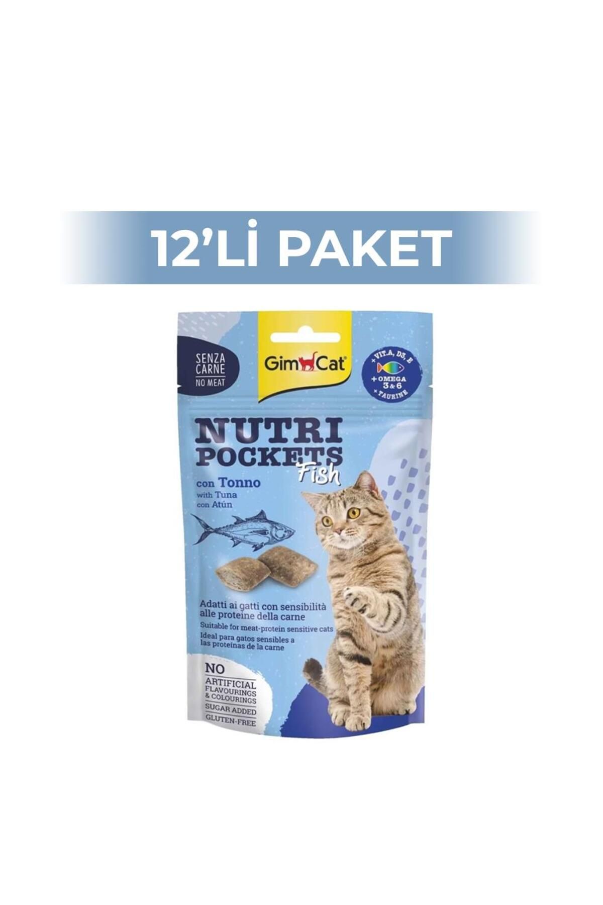 Gimcat Nutripockets Ton Balıklı Kedi Ödül Maması 60 gr 12 Adet