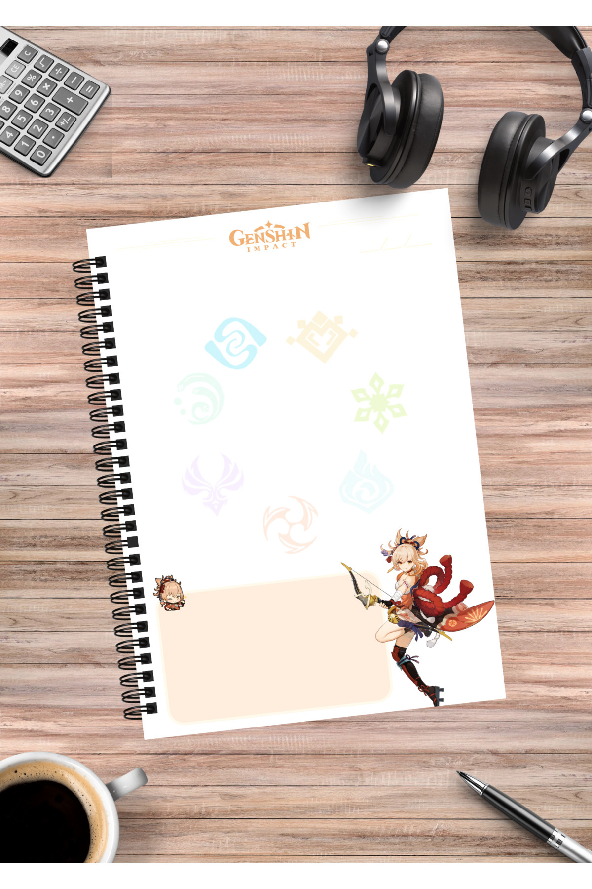 mertfigur-Genshin Yoimiya Yoi Miya Anime Spiral Notebook A5 (50Sheets) 2