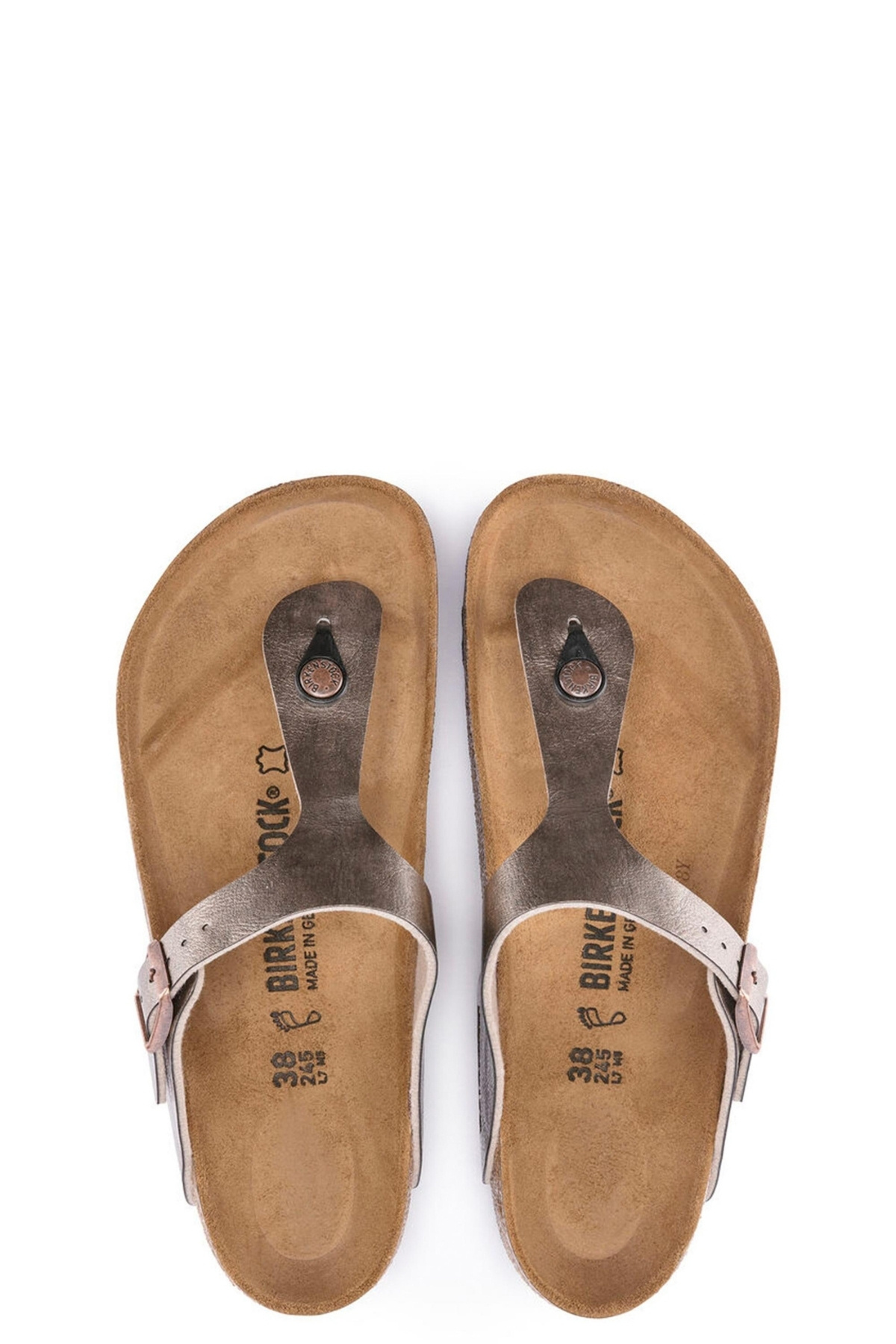Birkenstock-Dámské kovové pantofle Gizeh Bf 5