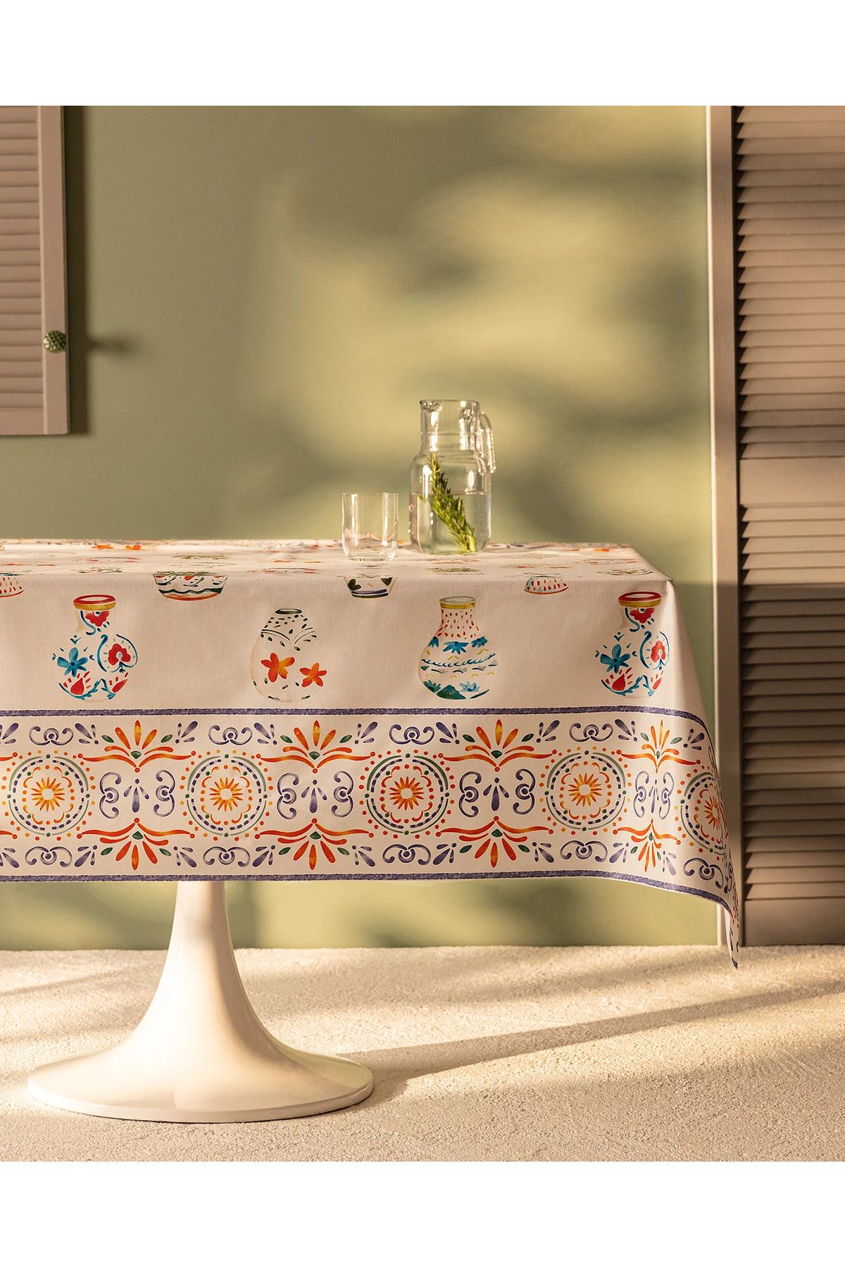 Madame Coco - Lendina Pvc Masa Örtüsü - Renkli - 140x200 Cm