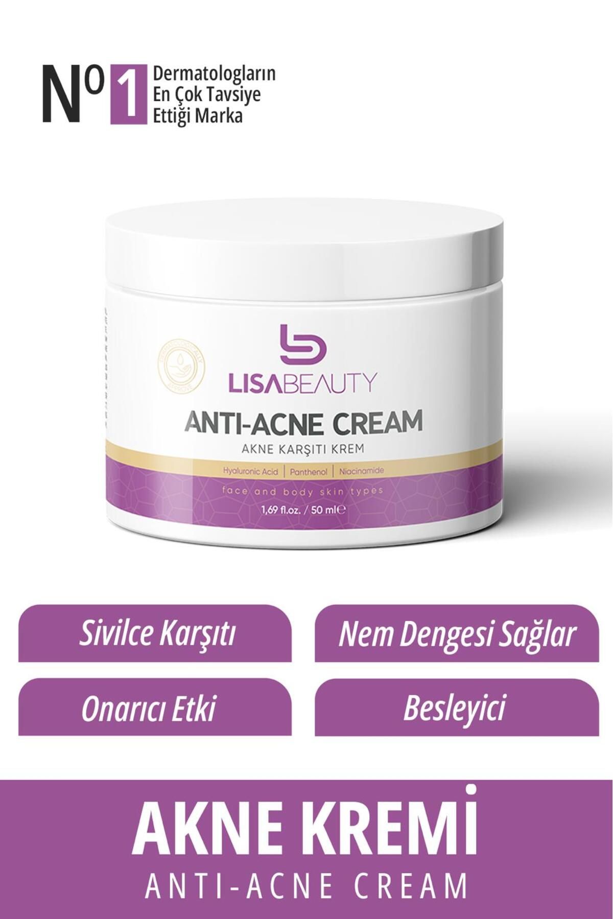 Lisa Beauty Sivilce1 Önleyici Ve Karşıtı Siyah Nokta Giderici Krem 100 ml