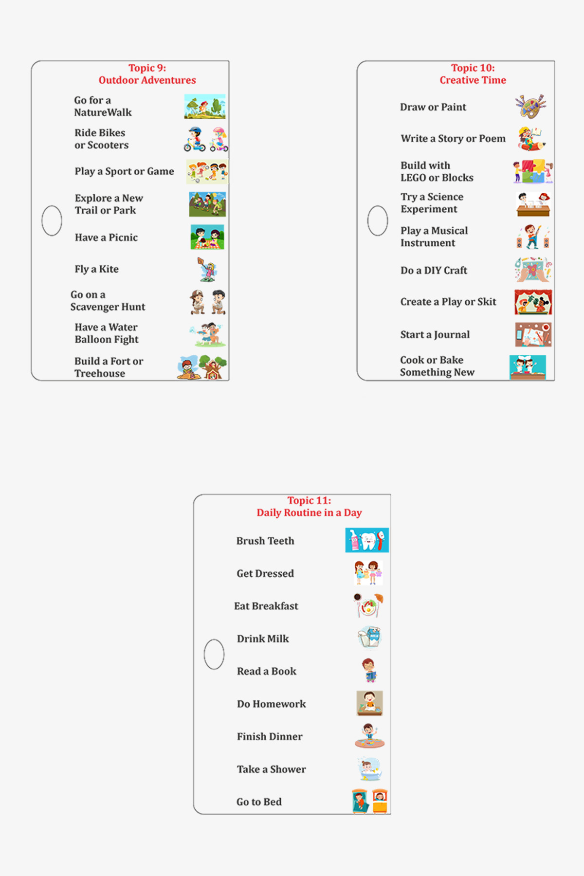 gift plus İngilizce Ahşap Kontrol Yapılacaklar Listesi 11 Farklı Görev Kartı fotoğrafı 4 (önizleme)
