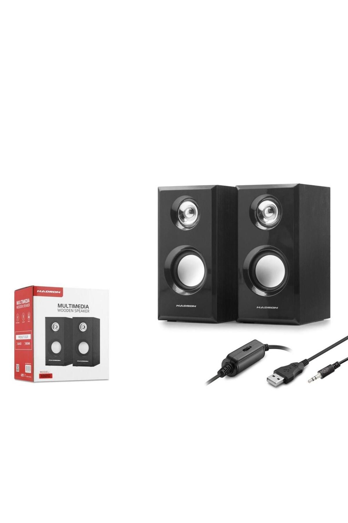 Vobotek Teknoloji Hadron HD6052 Bilgisayar Speaker Usb 2.0 1.1 7.5-9.4-14.8CM Siyah