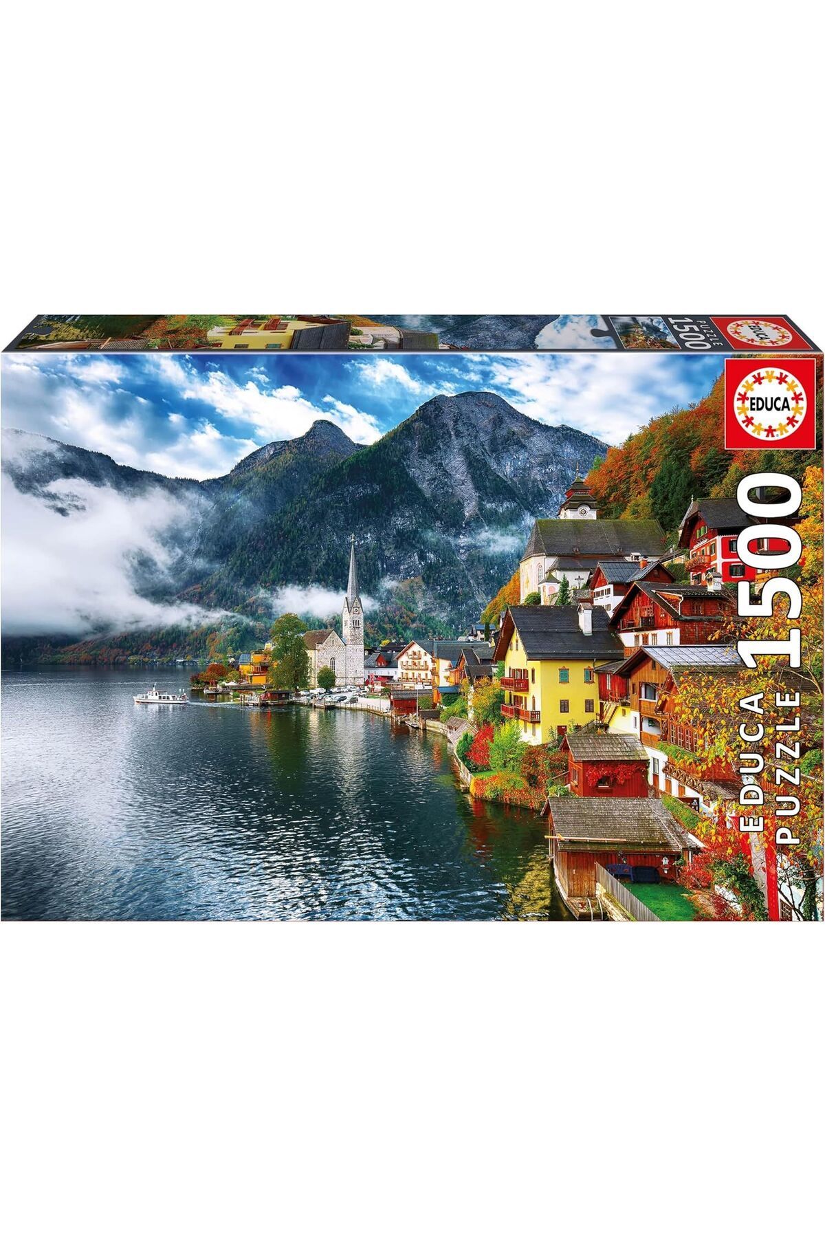 پازل 1500 تکه Hallstadt، اتریش Educa - مدل 19939 | منظره شهر ساحلی | تولید اسپانیا   Educa Puzzle