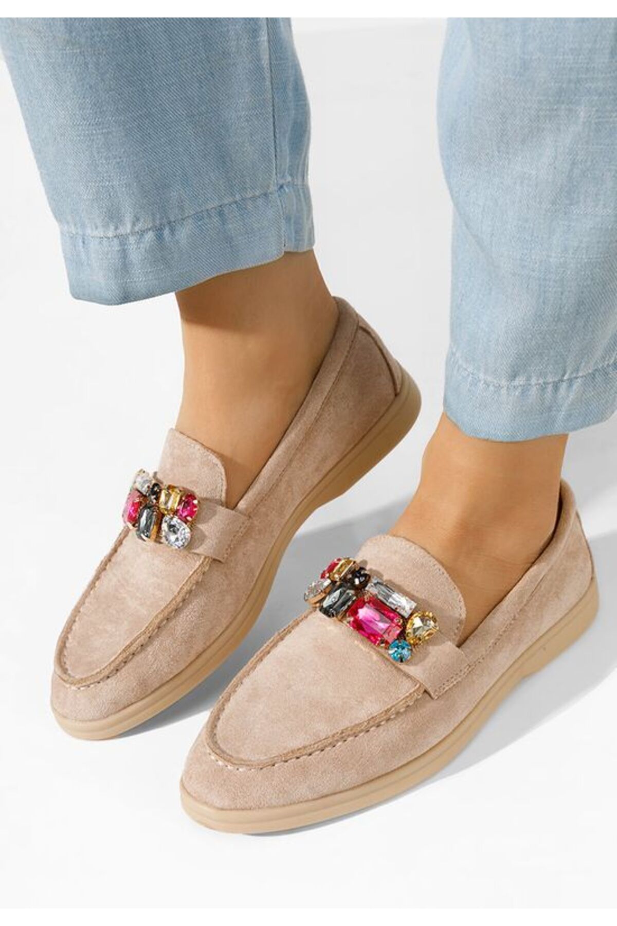 B T Shoes Mocasini Dama Eleganti Maceira V9 Kaki Femeie - 39