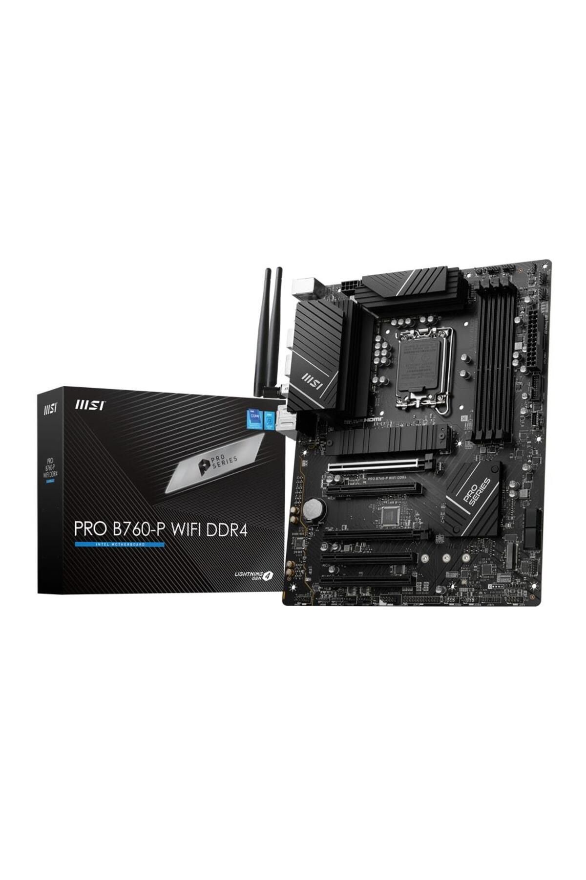 Vobotek Teknoloji Msı PRO B760-P WIFI DDR4 Intel B760 Soket 1700 DDR4 5333(OC)MHz ATX Gaming (Oyuncu) Anakart