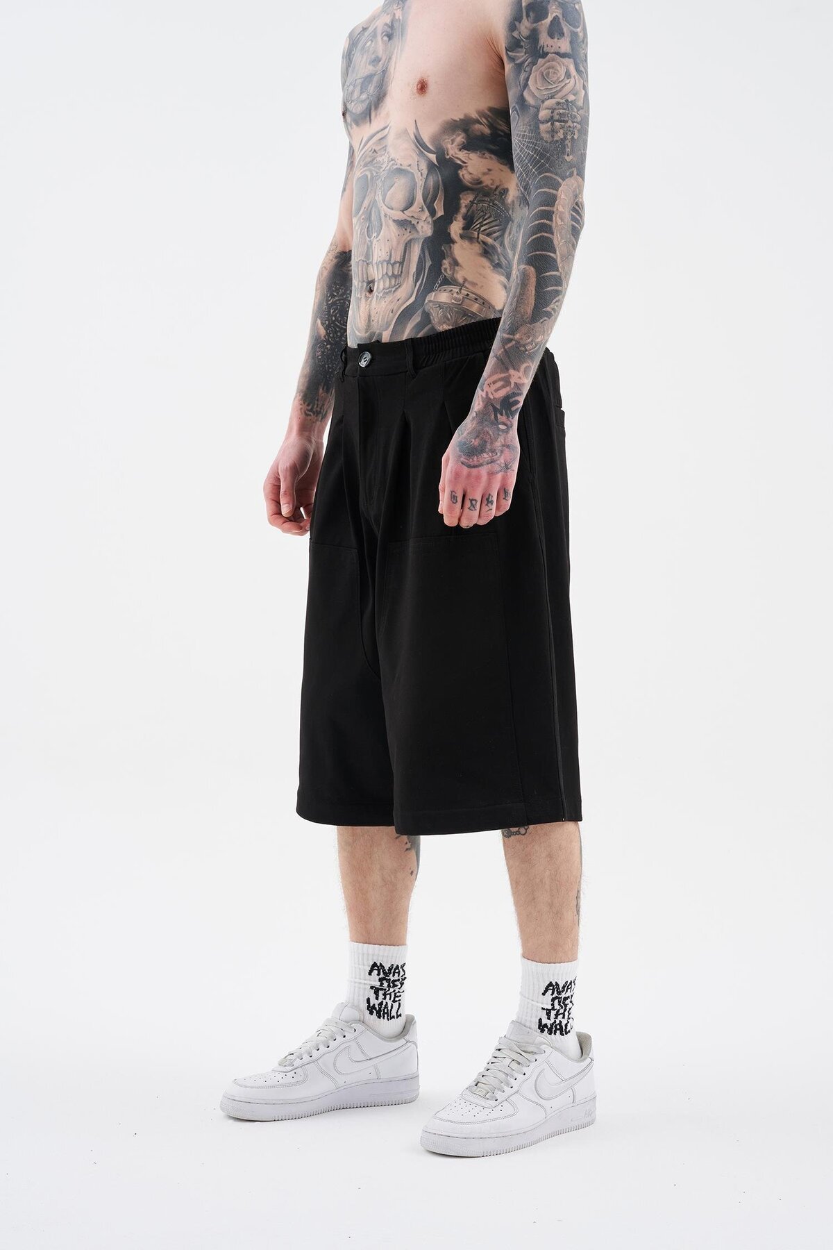 Machinist-Men's Pleater Carpenter Black Shorts 2