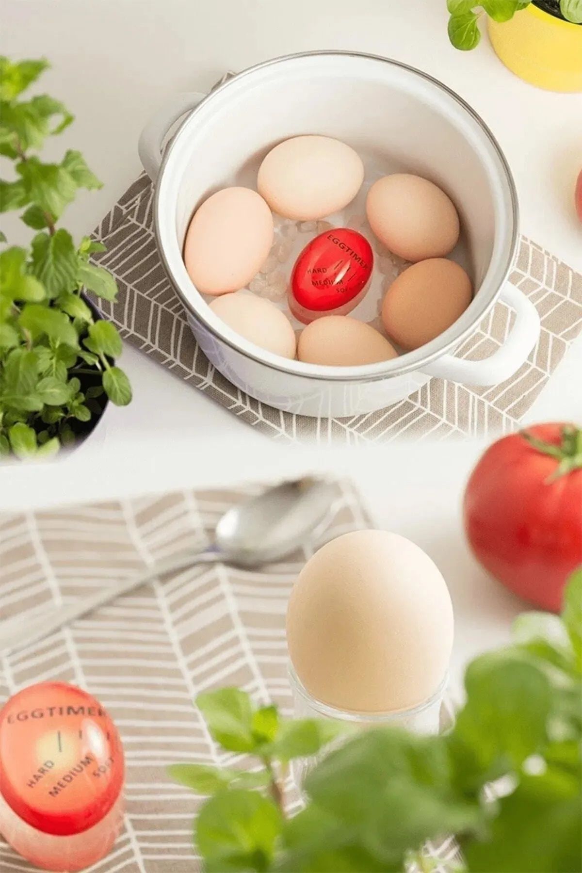Mucizelerevi Yumurta Zamanlayıcı Egg Timer Pişirme Haşlama Süresi Aparatı Zaman Ayarlama Göstergesi