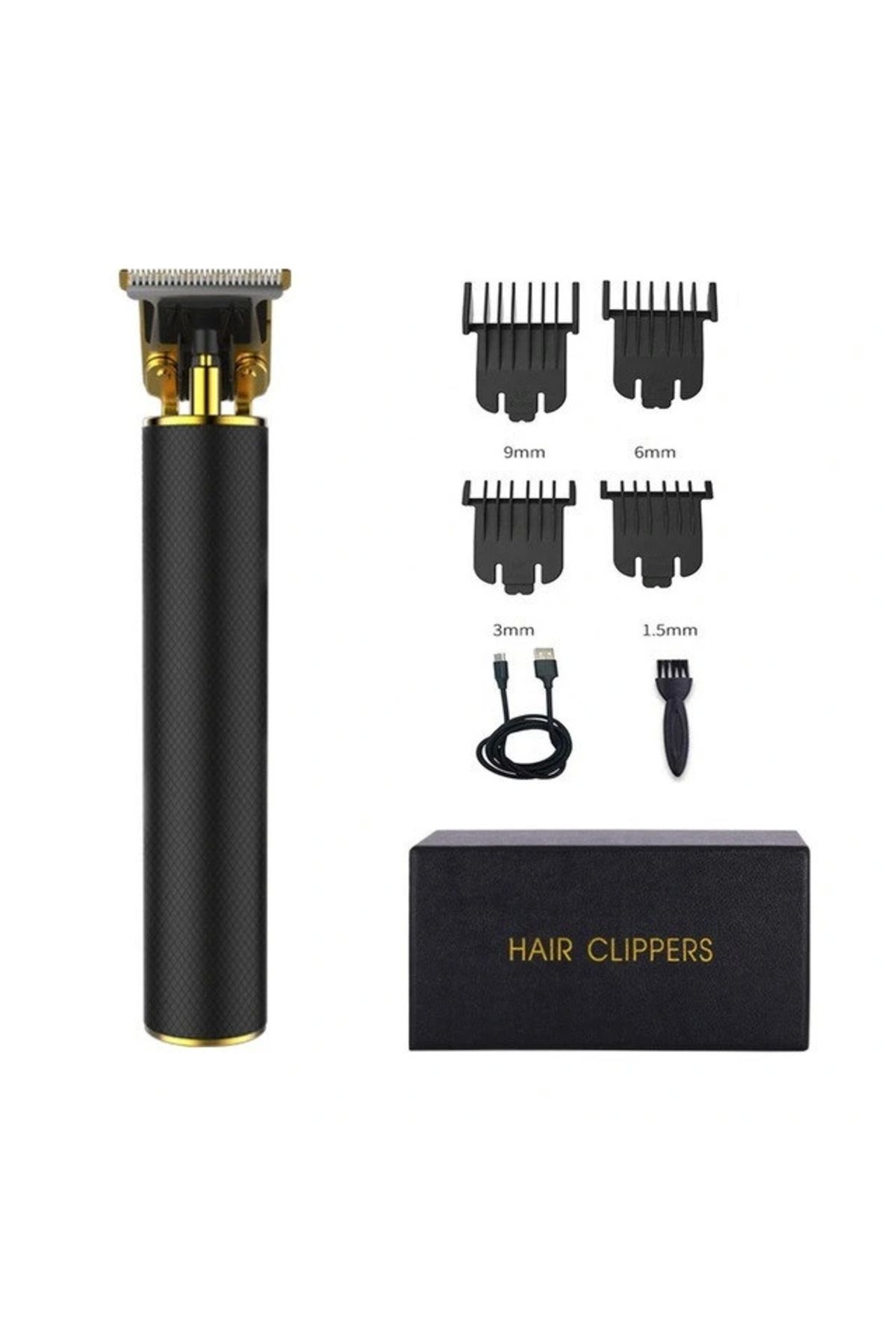 shopwave Saç ve Sakal Kesme Makinesi Sakal Ense Çizim Makinesi T-2023 Black (5047)