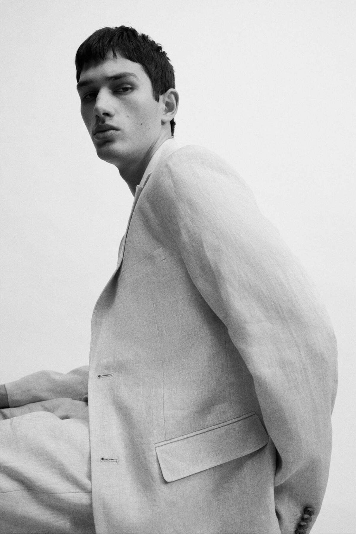 H&M-Slim Fit Linen Jacket 8